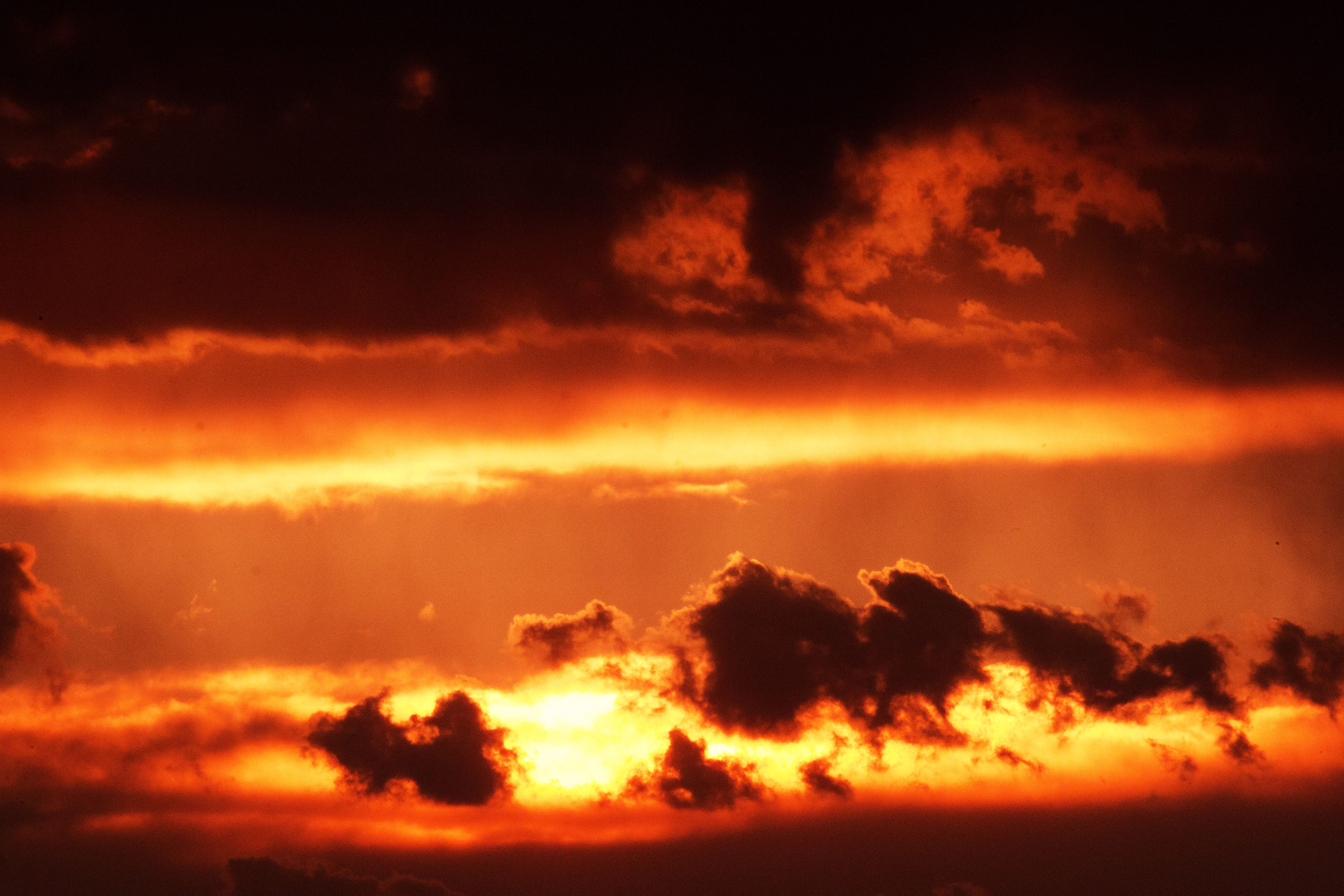 Tramonto in mezzo al temporale