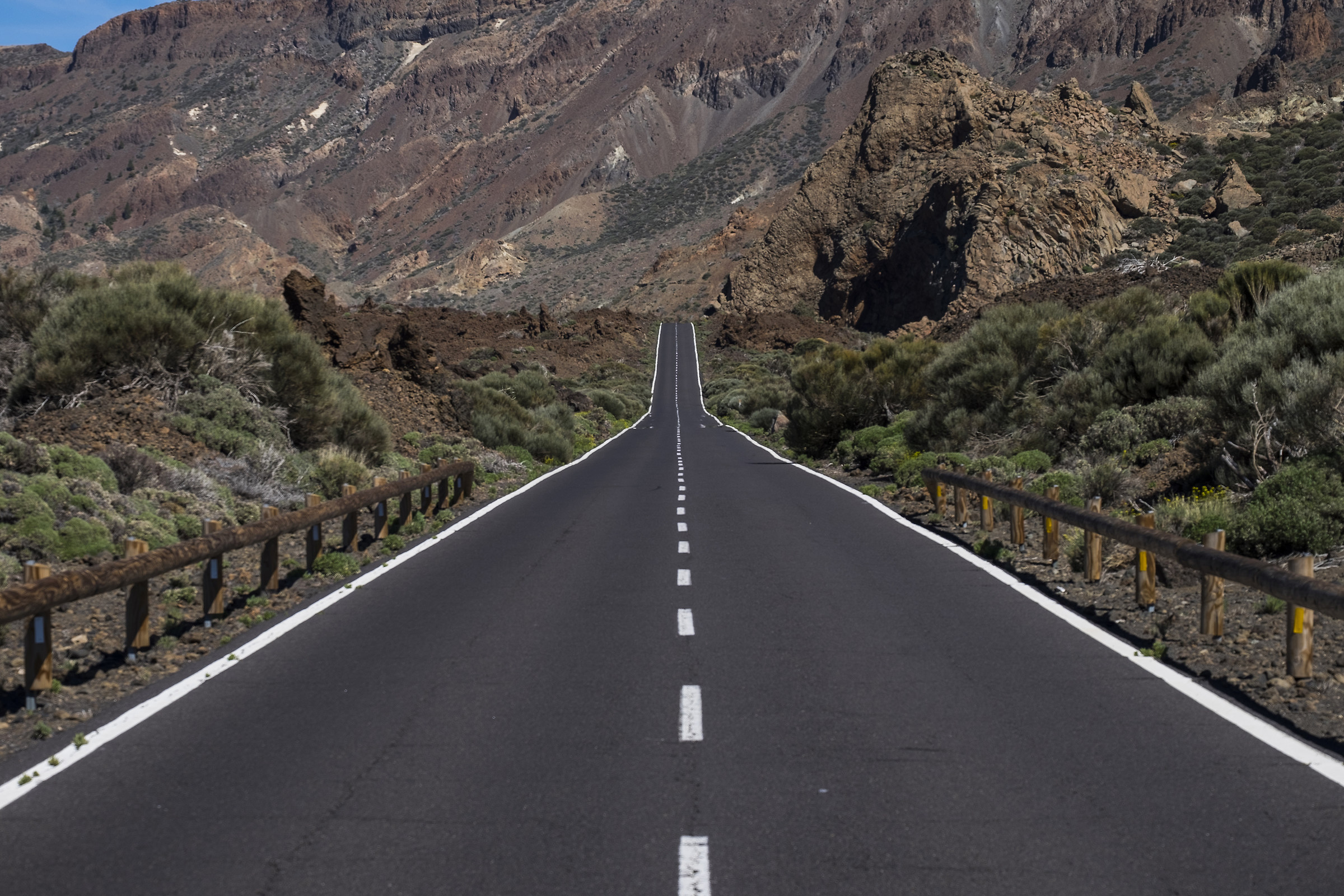the way to the Teide