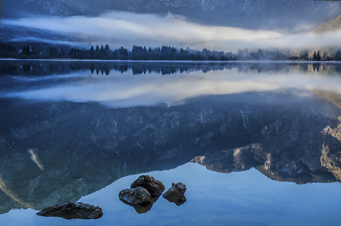 Riflessi nel lago di Bohinj 3