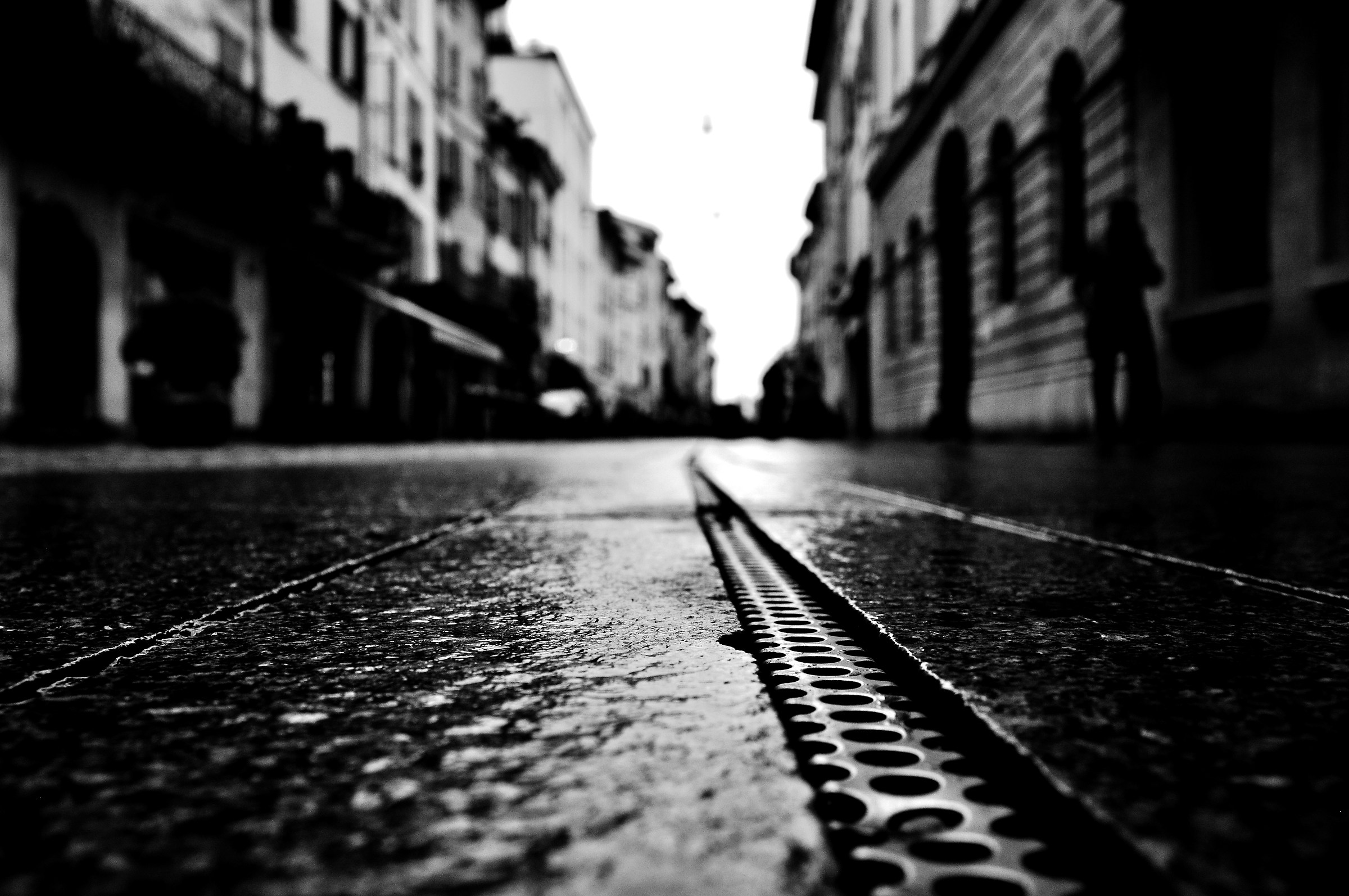 Brescia sotto la pioggia