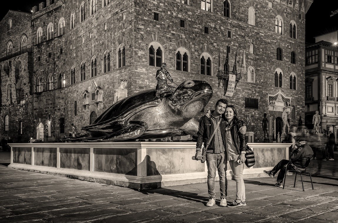 Tartaruga di Fabre in piazza Signoria