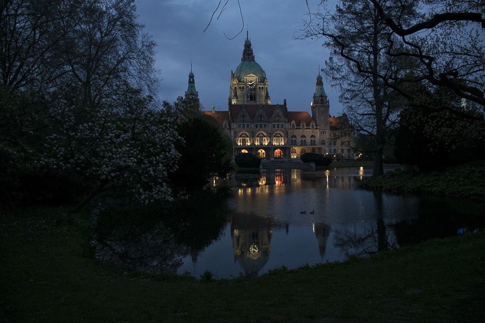 Rathaus Hannover by night