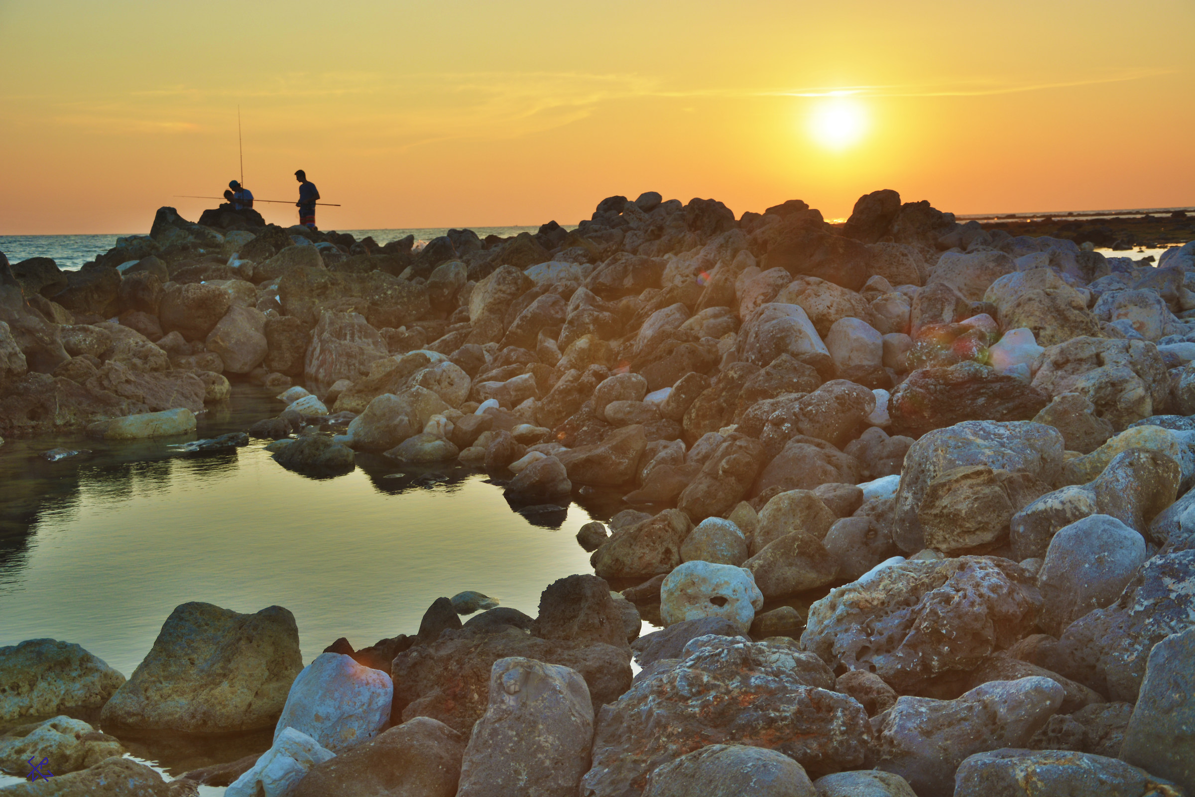 Fishermen at Sunset