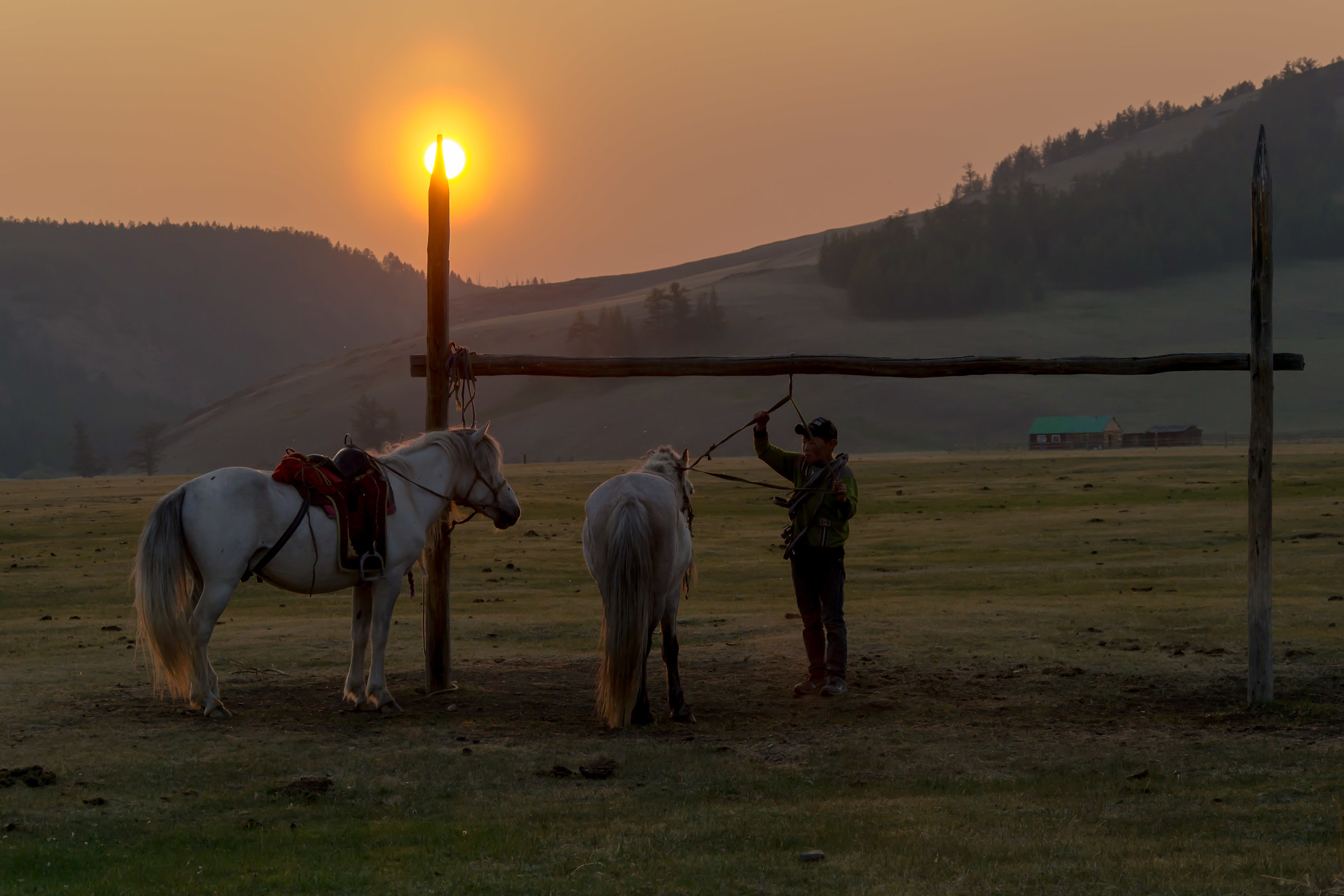 Tramonto nella Taiga