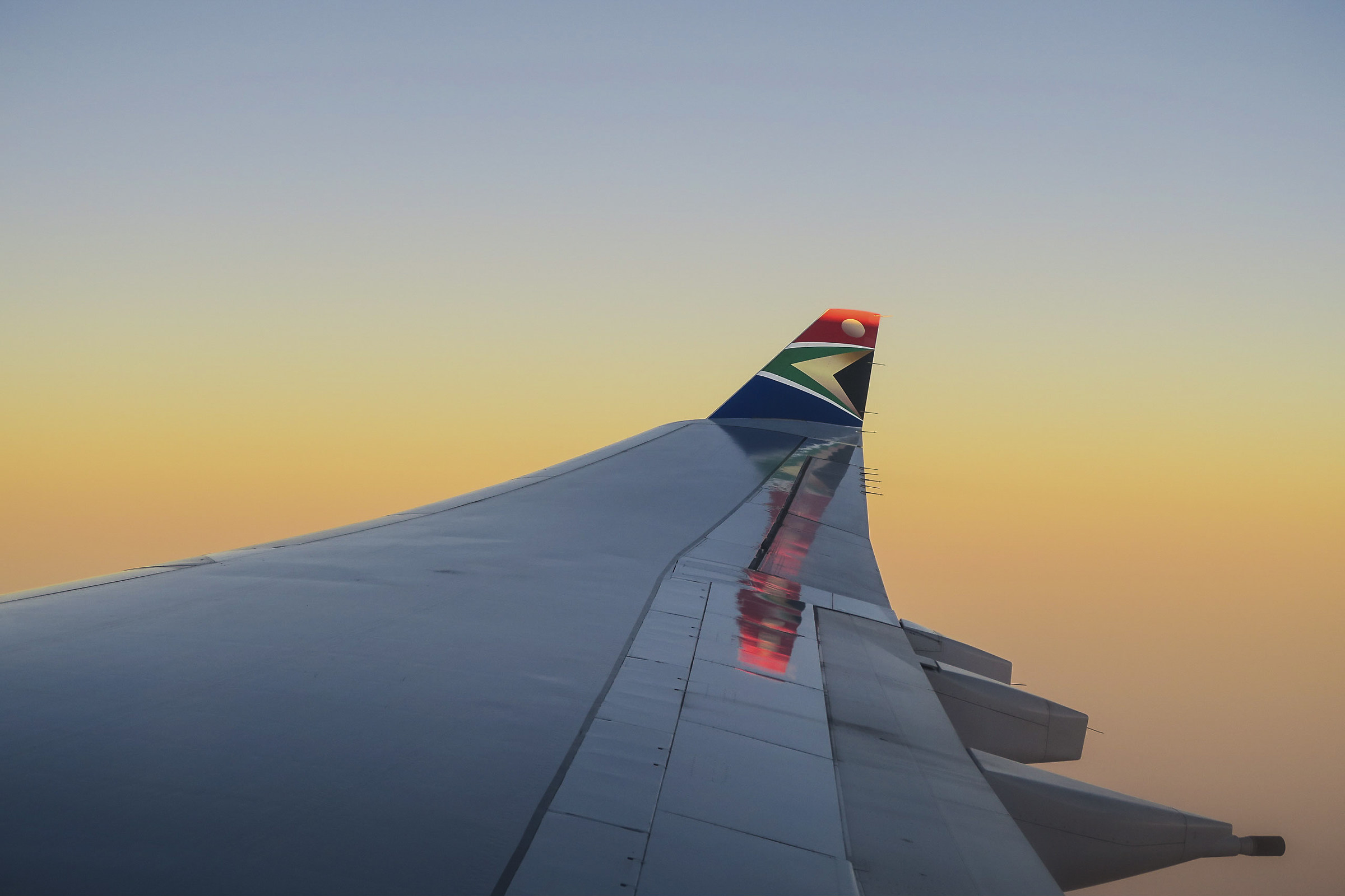 the Airbus en route from Monaco to johannesburg