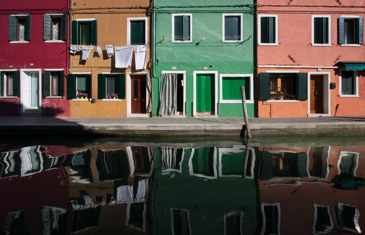 Burano ... and her reflection!