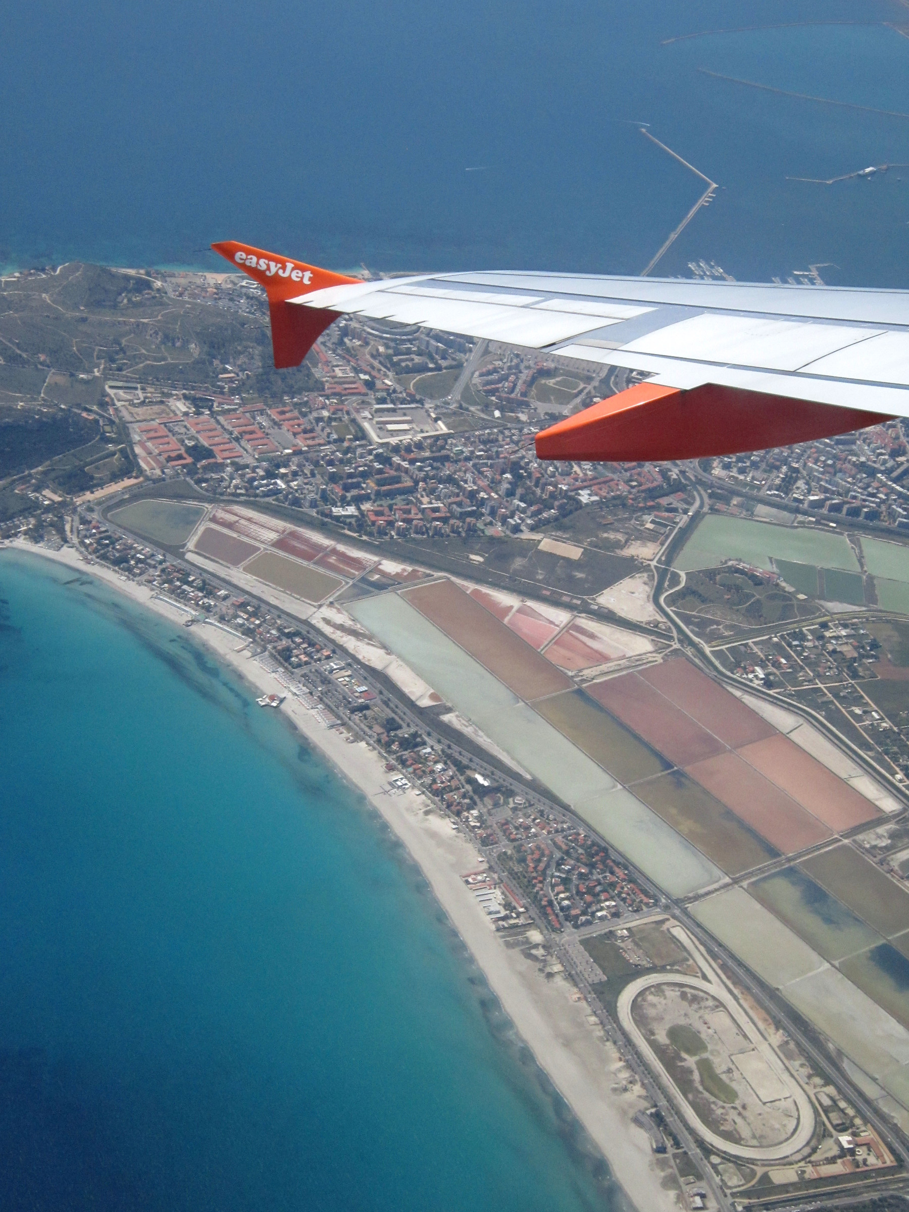 Cagliari Poetto from heaven