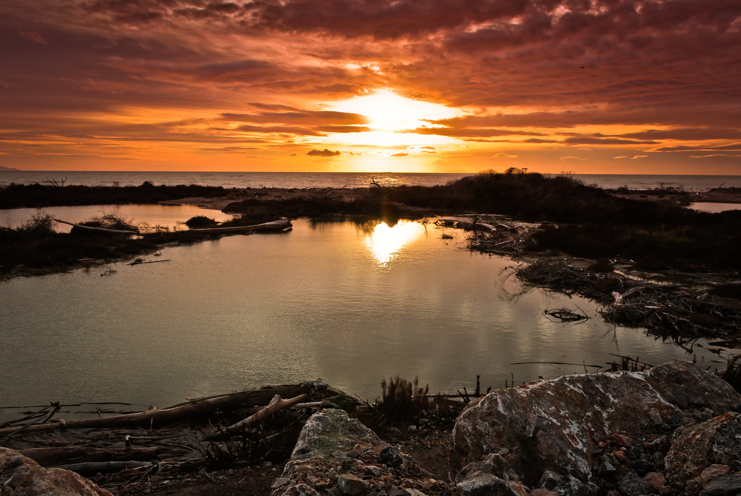Tramonto sul parco della Maremma