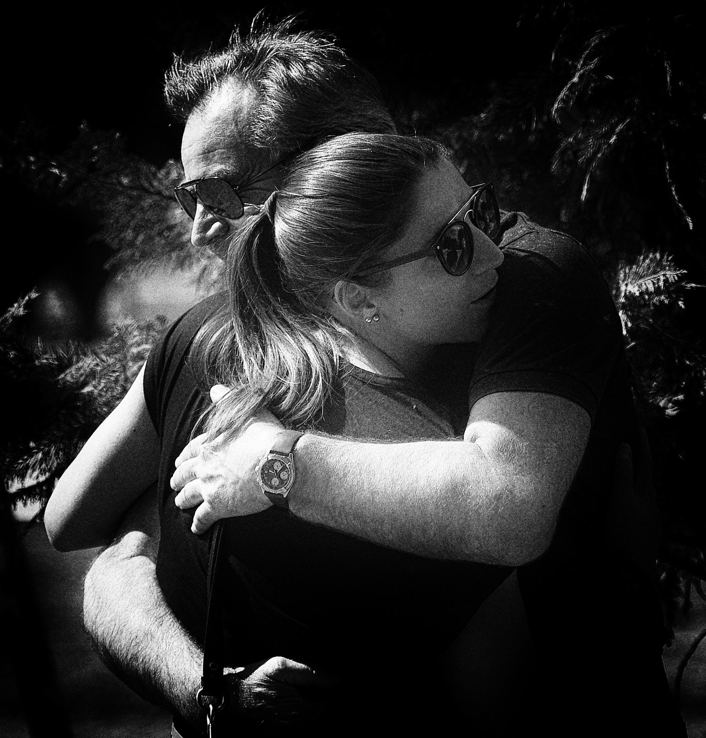 The embrace of a father