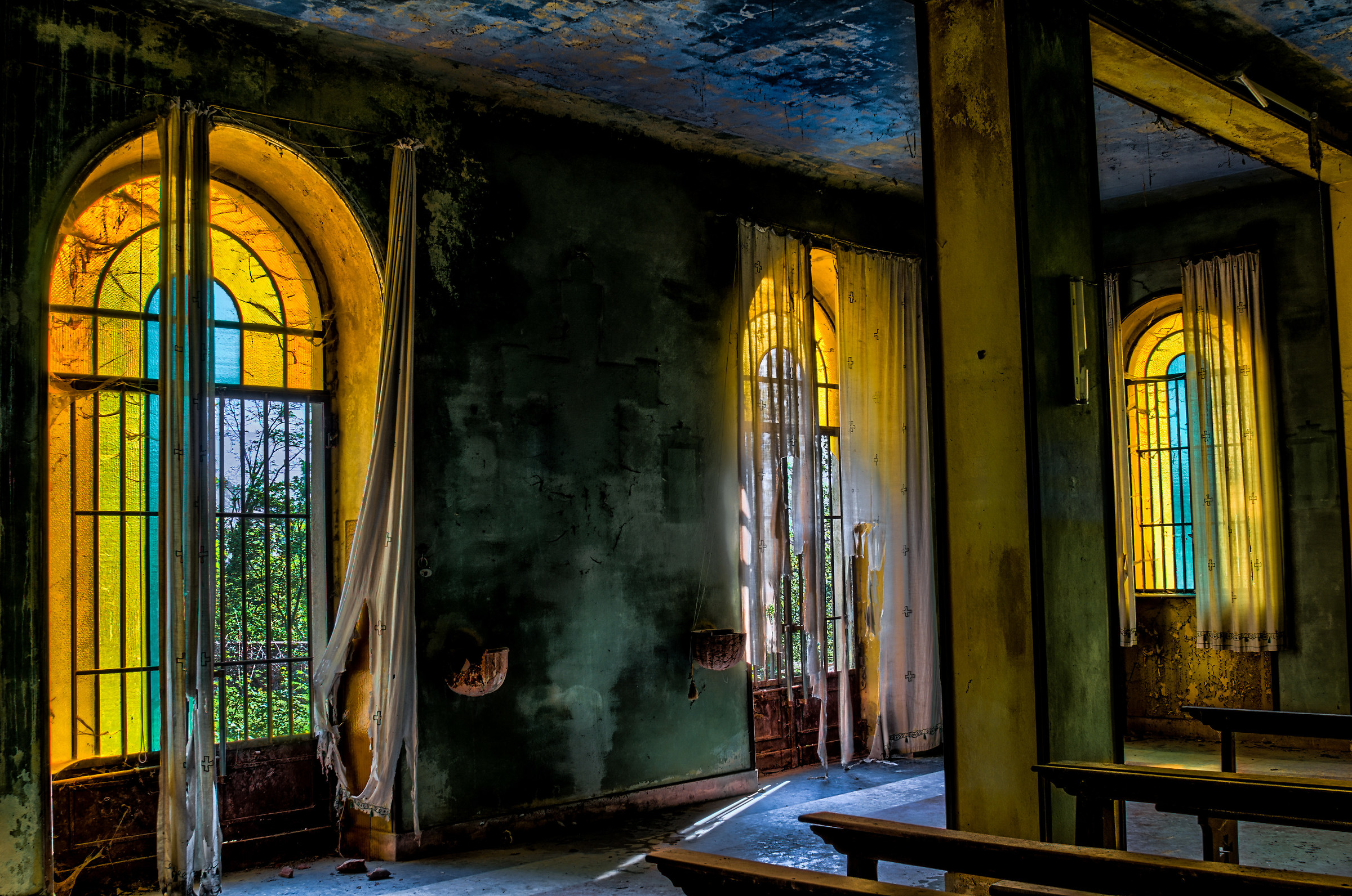 Windows and curtains