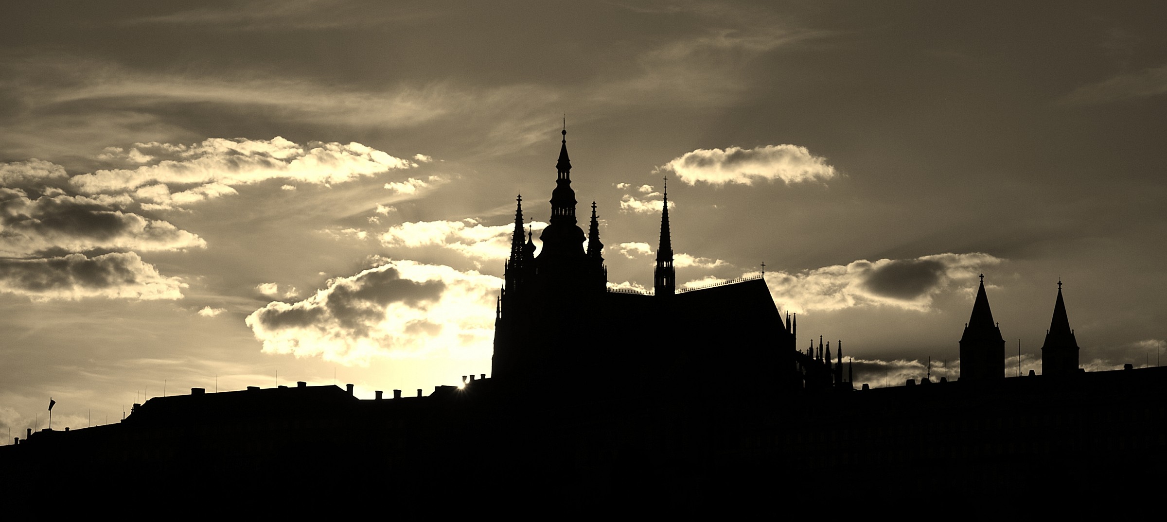 Prague Castle at sunset