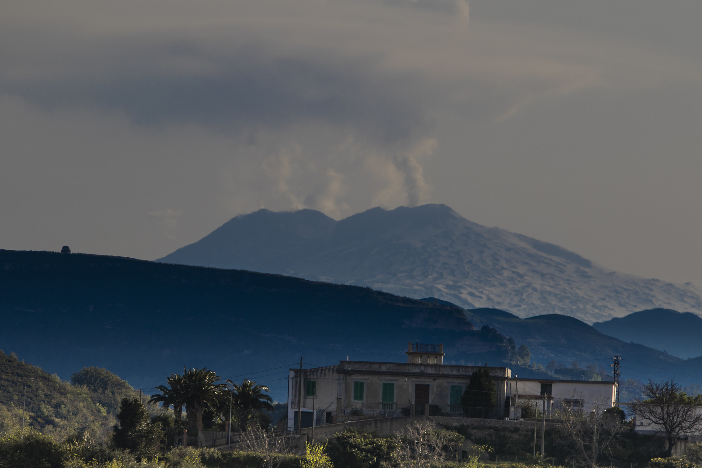 Etna seen from the hamlet. Gesso (Messina)