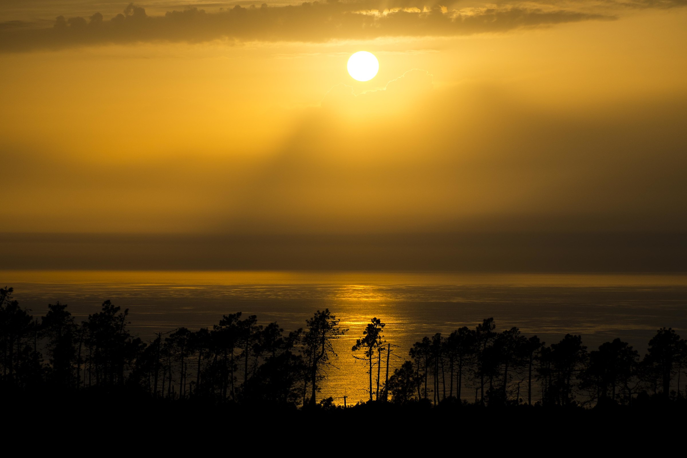 silhouette on the hills of Levanto