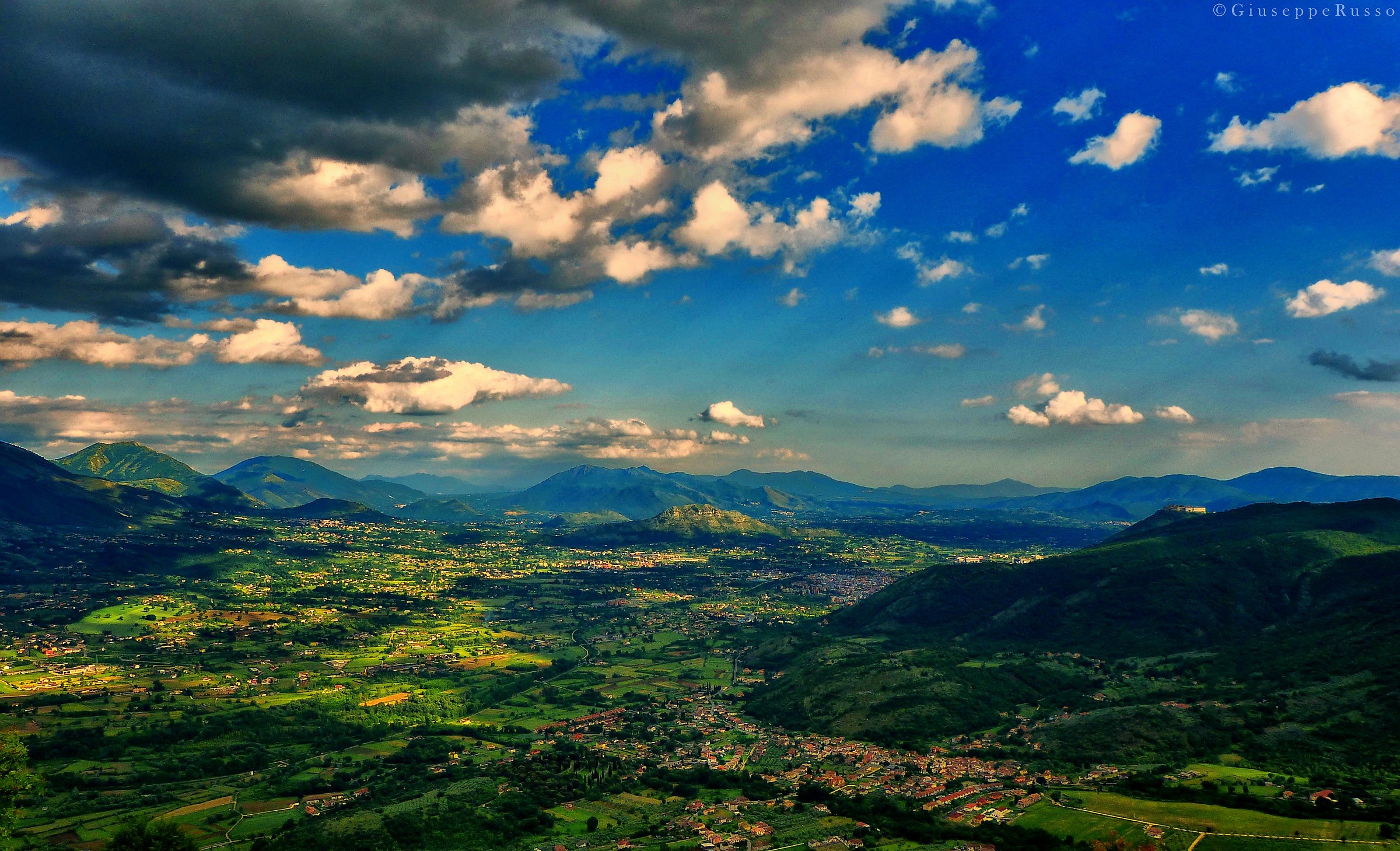 The sky above Cassino