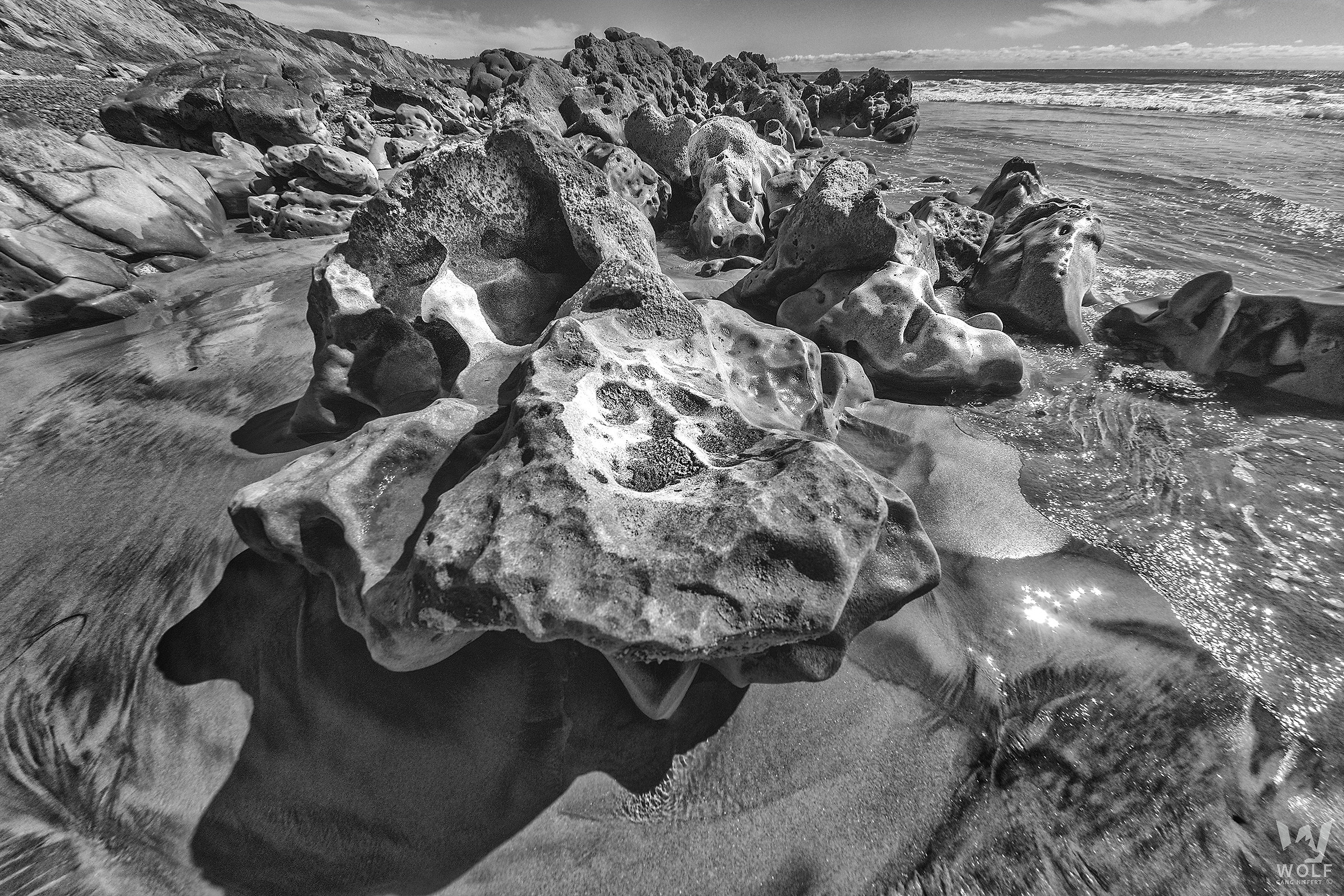 Beach pareti rocciose