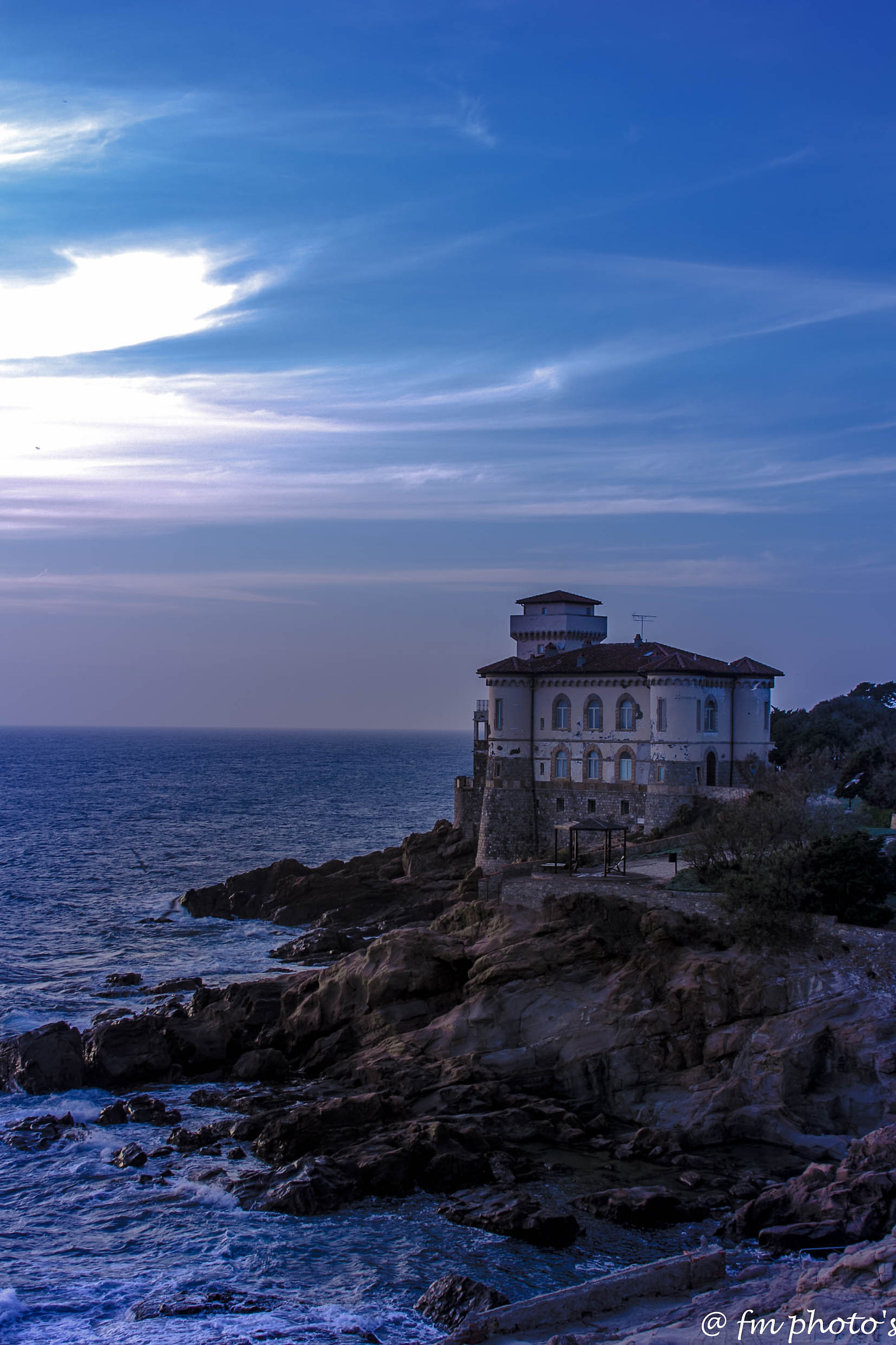 Castel Boccale al tramonto