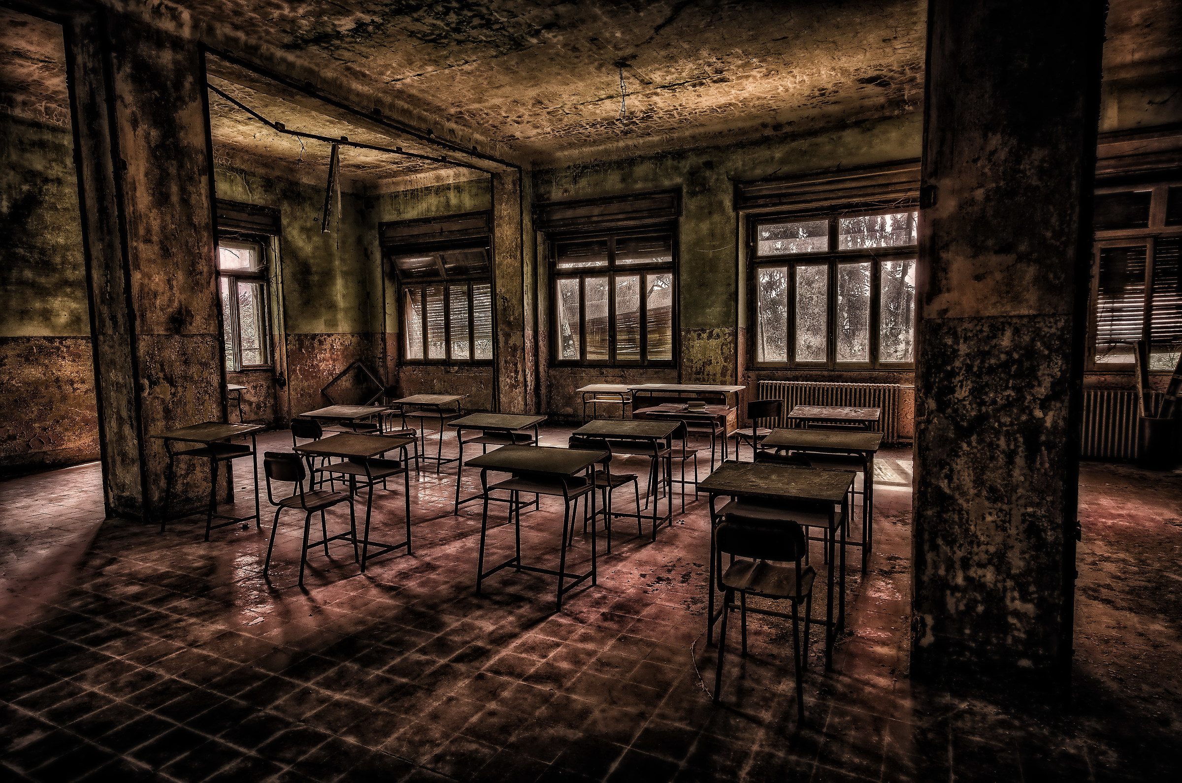 Institute L. The class now silent ...