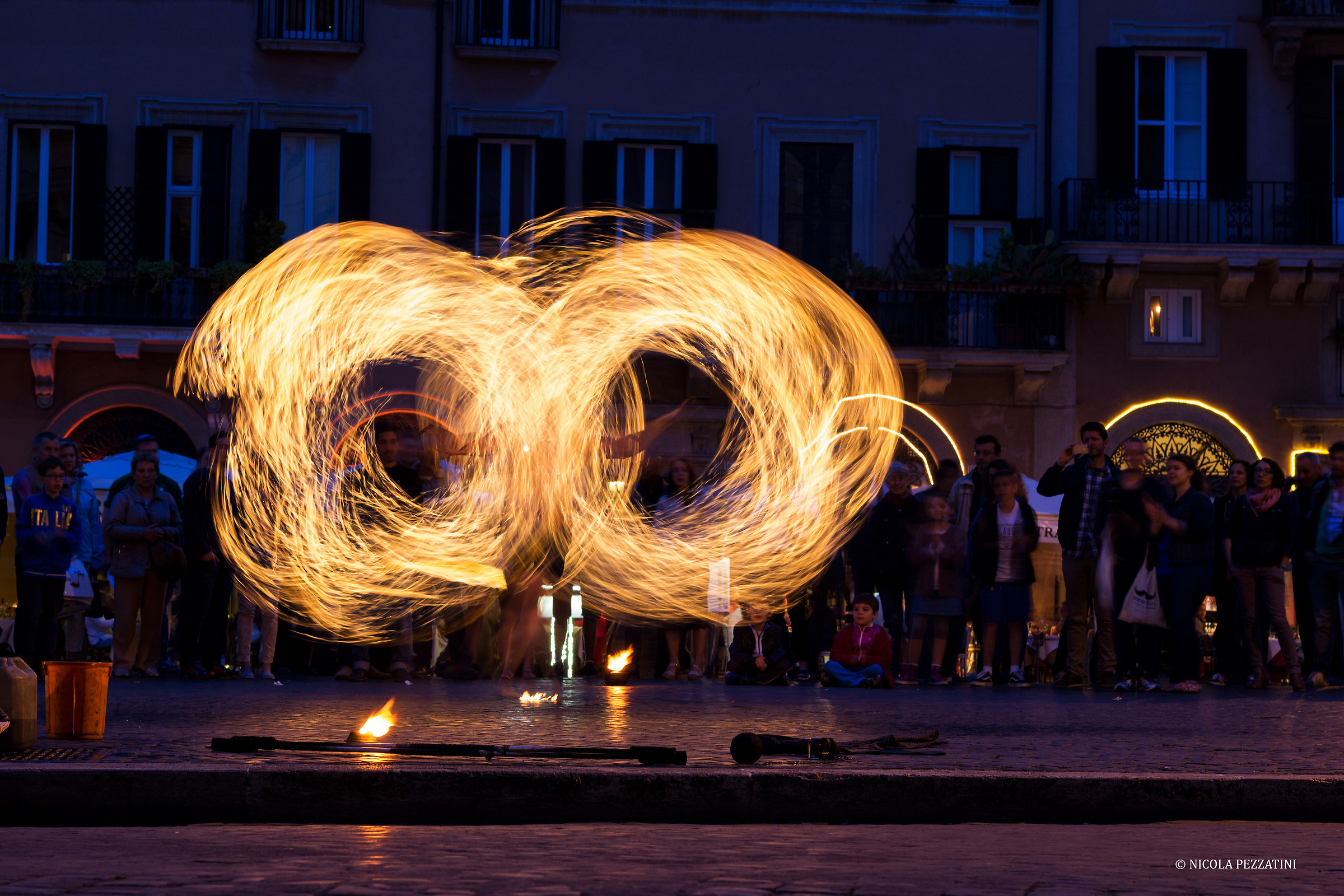 Piazza Navona, 1.3 seconds Fire