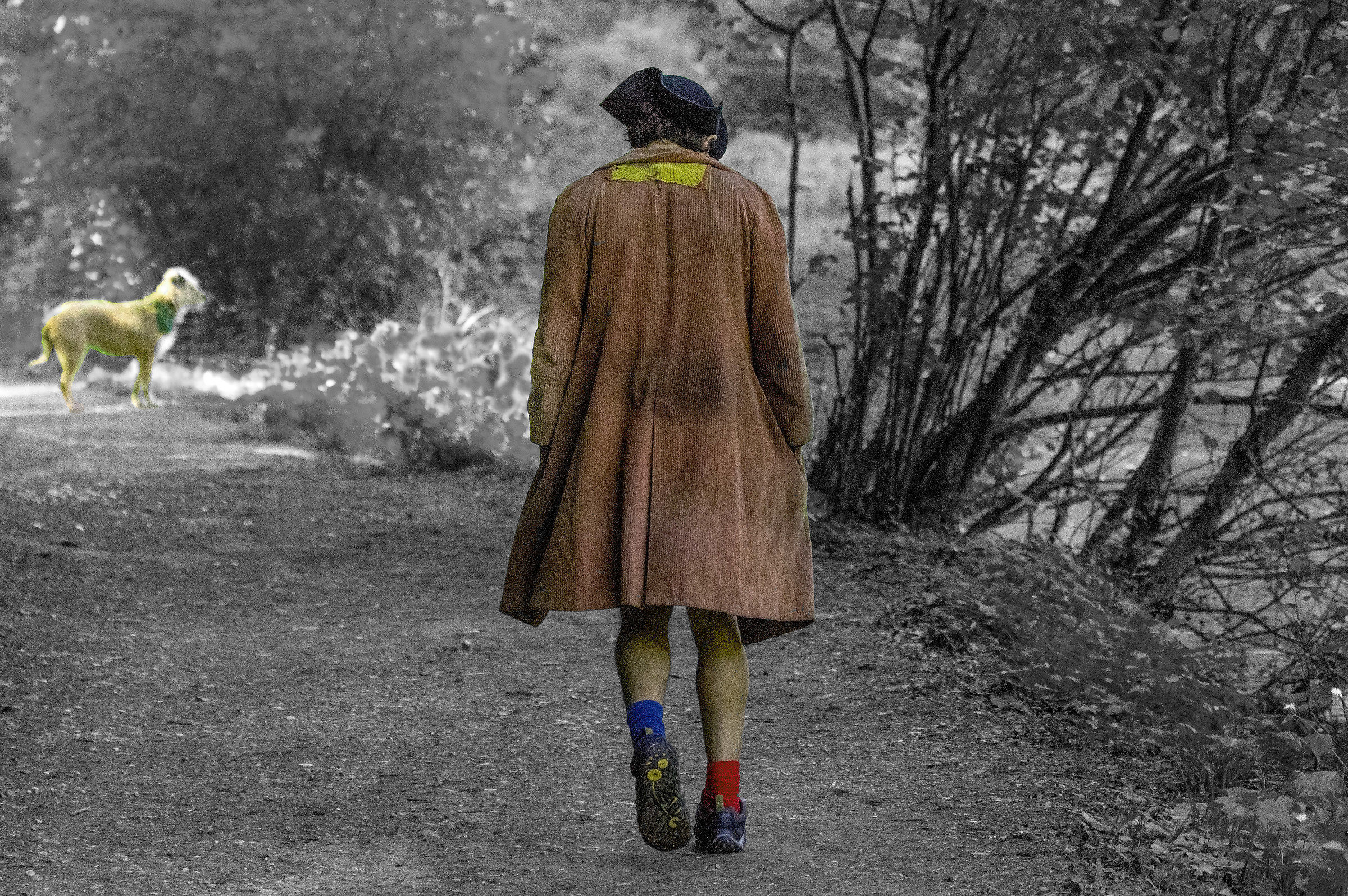 He and his faithful friend.