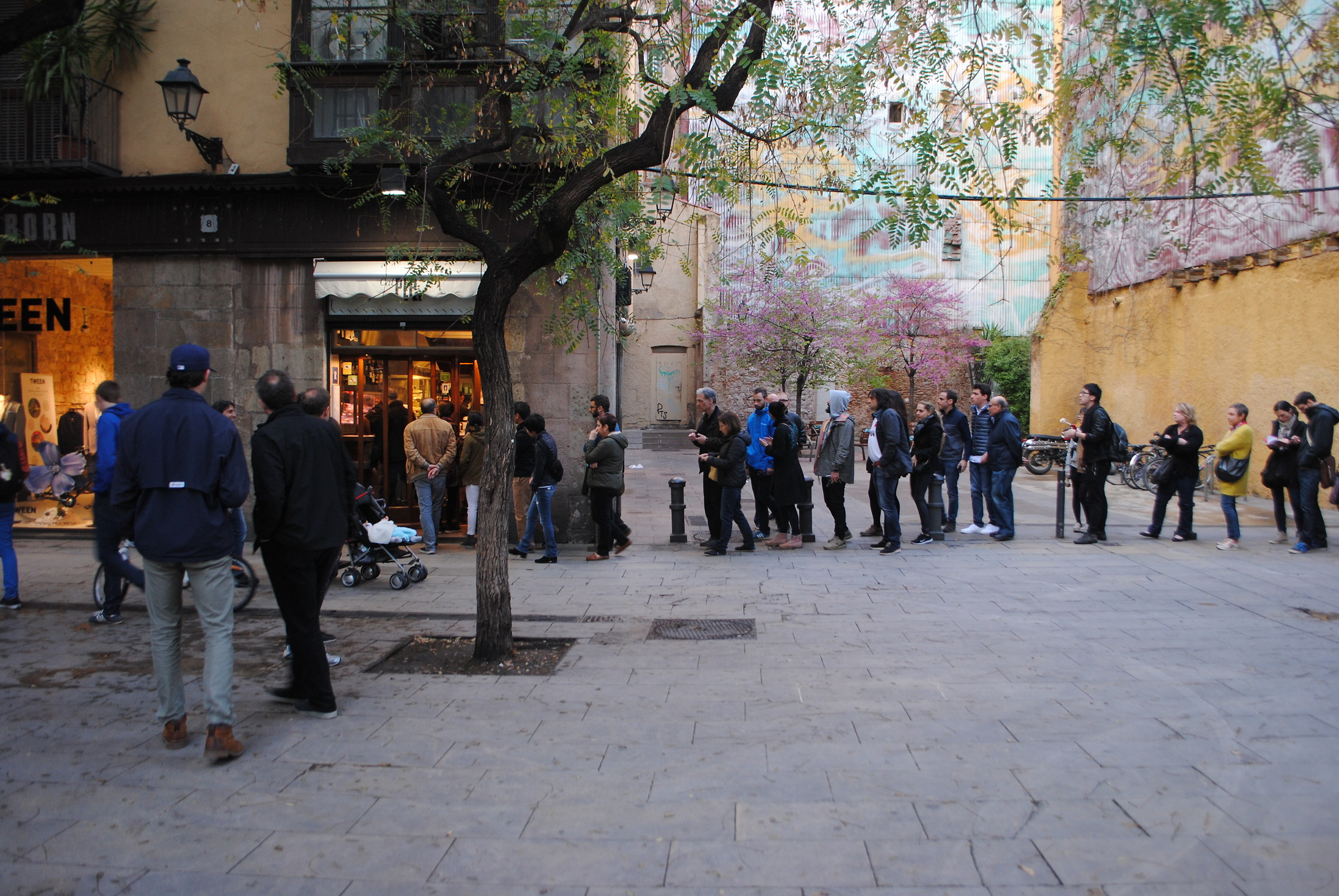 In attesa del mio turno.