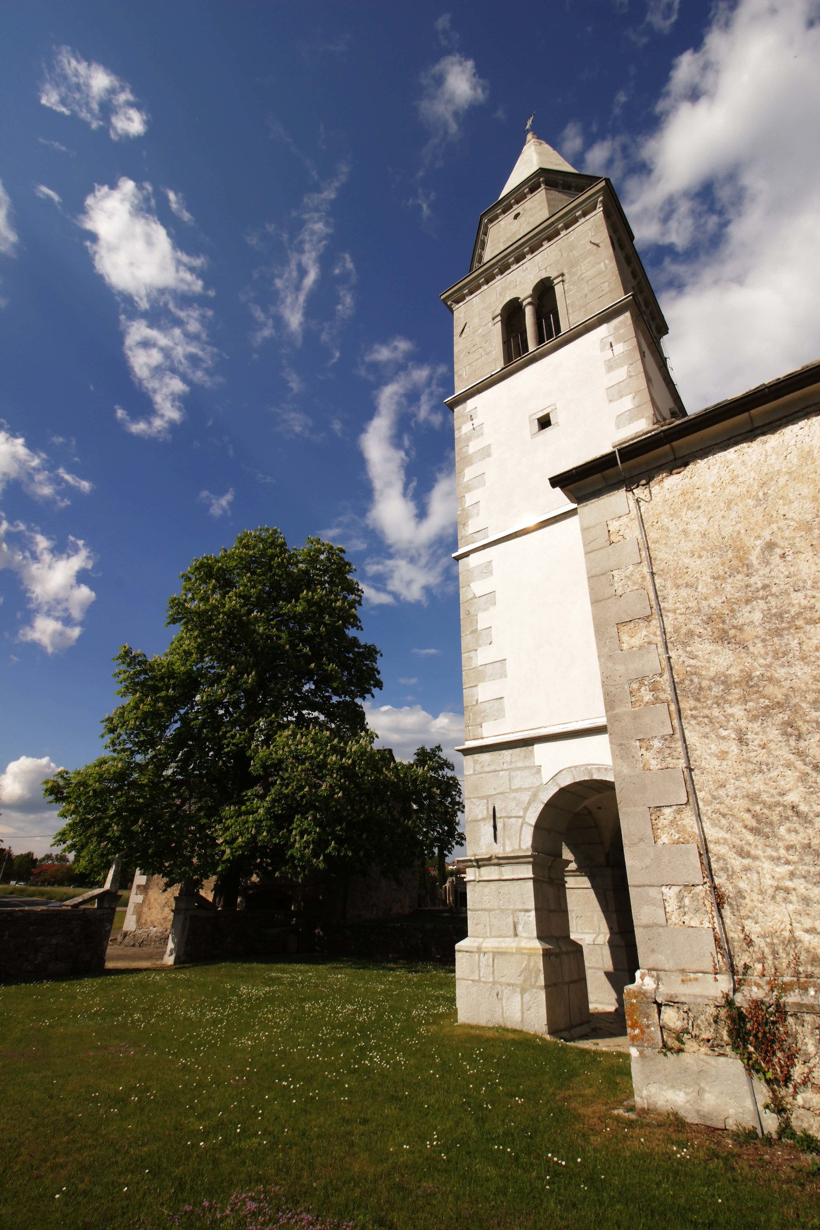 Kriz beautiful church in the Slovenian Karst