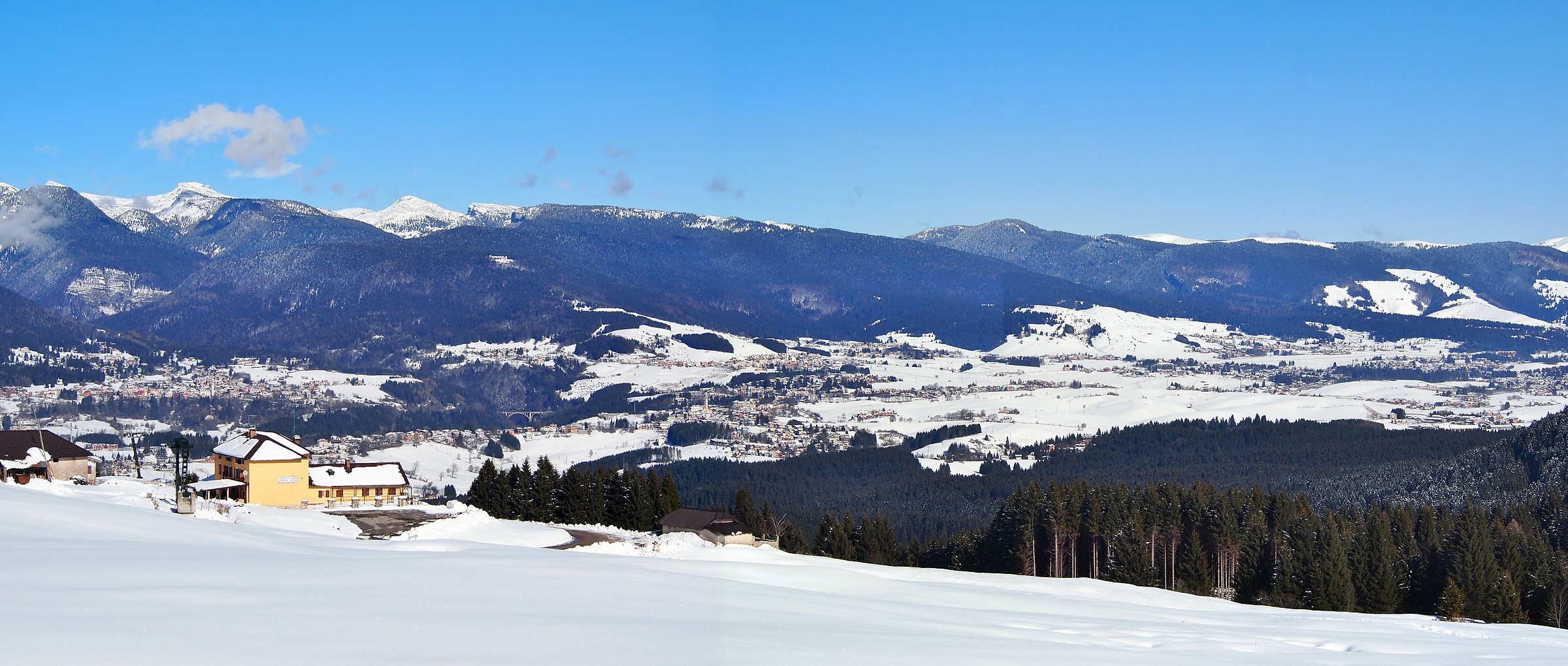 Asiago plateau from Mount Zovetto