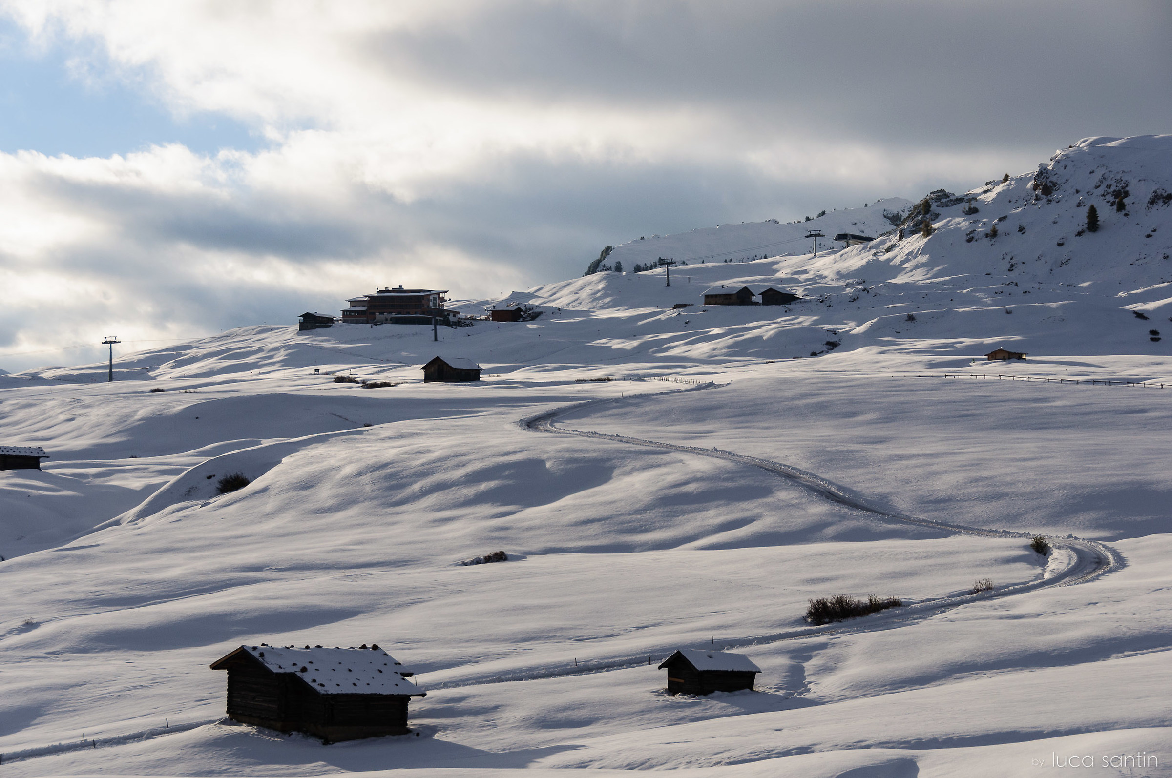 La prima neve in Alpe di Siusi