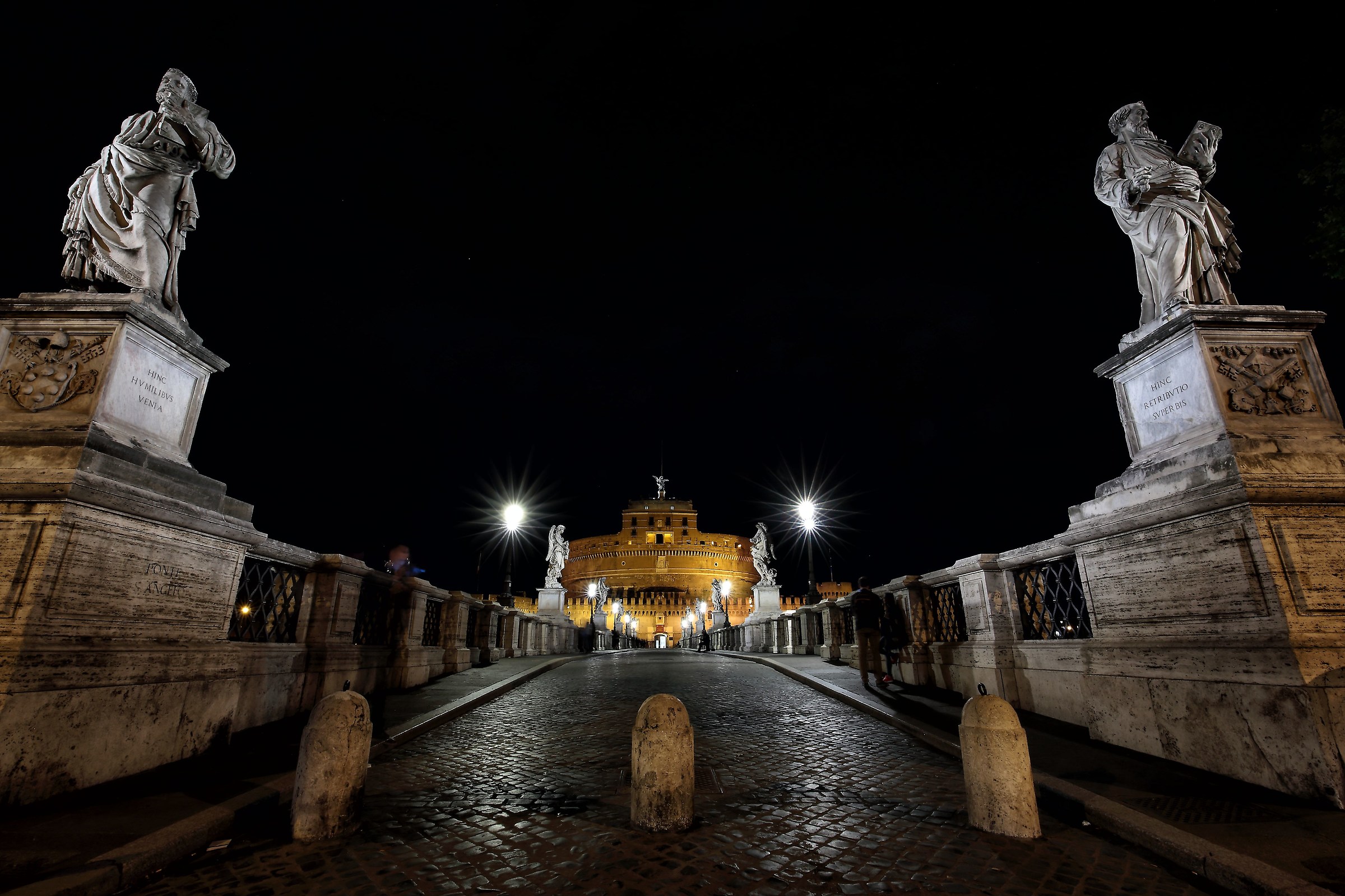 Castel Sant'Angelo e Ponte Sant'Angelo, vista fronta...