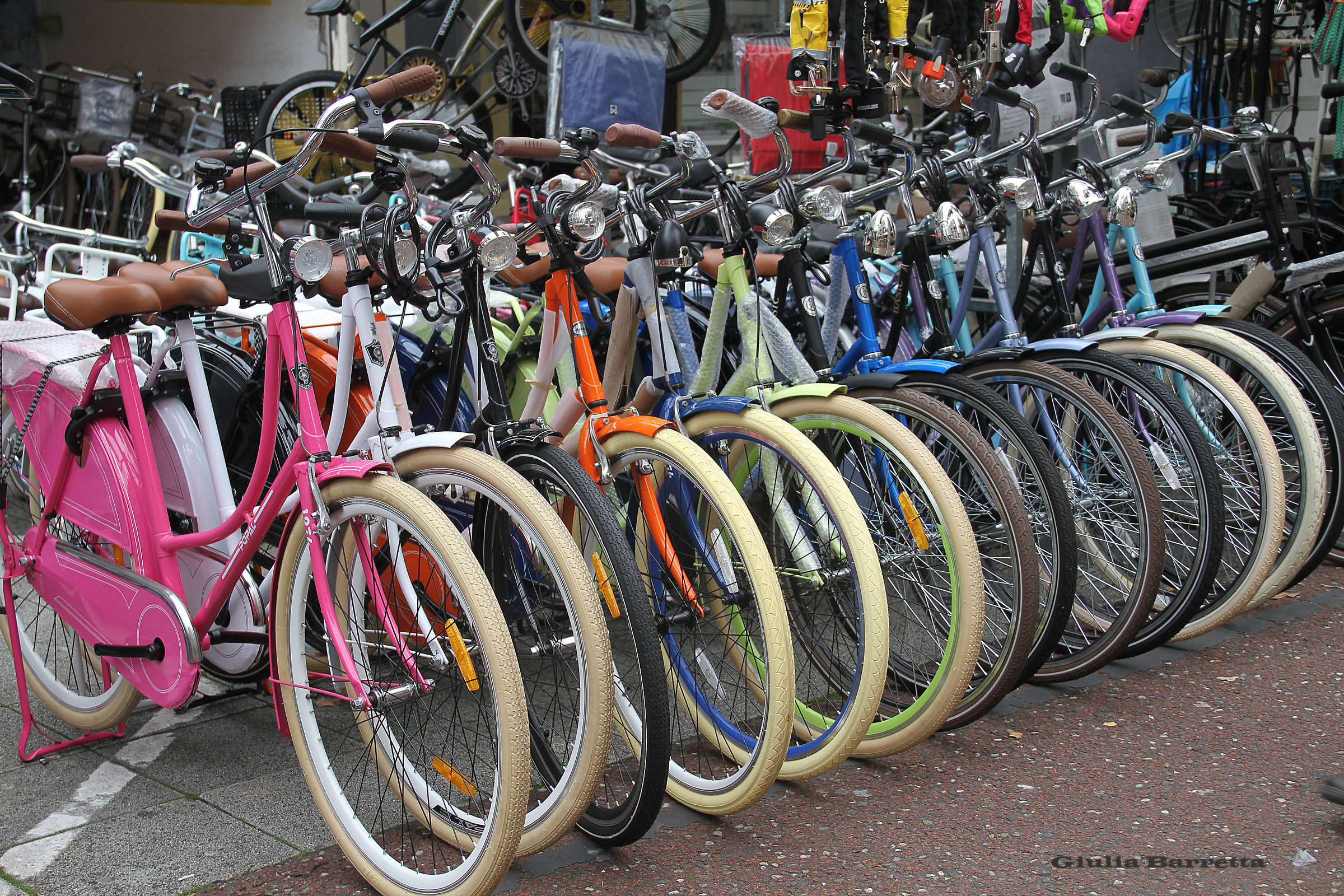 colorful bicycles