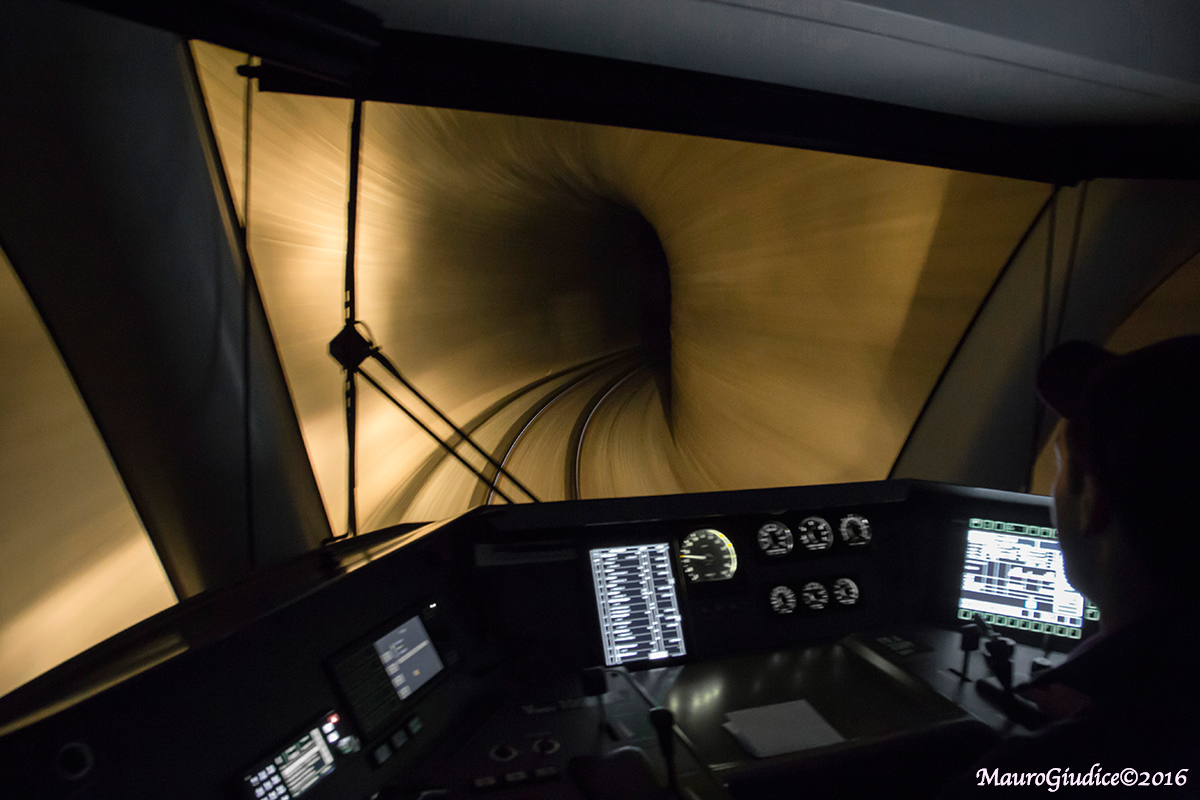 Tunnel aboard Triebzug the RhB