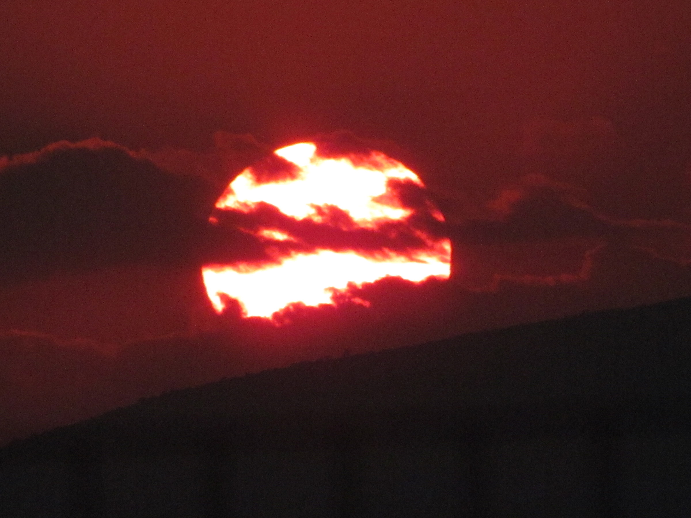 Sunset from the balcony of my home