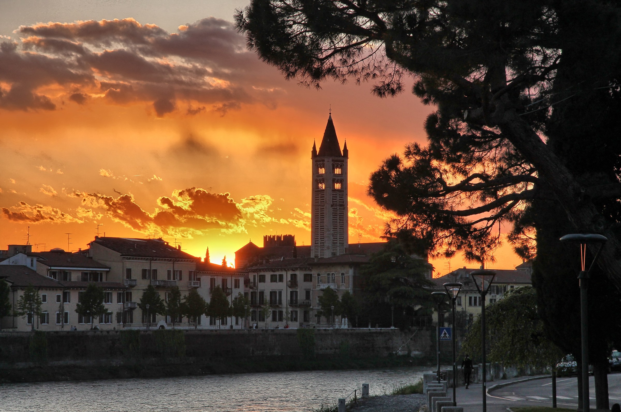 Tramonto su Verona