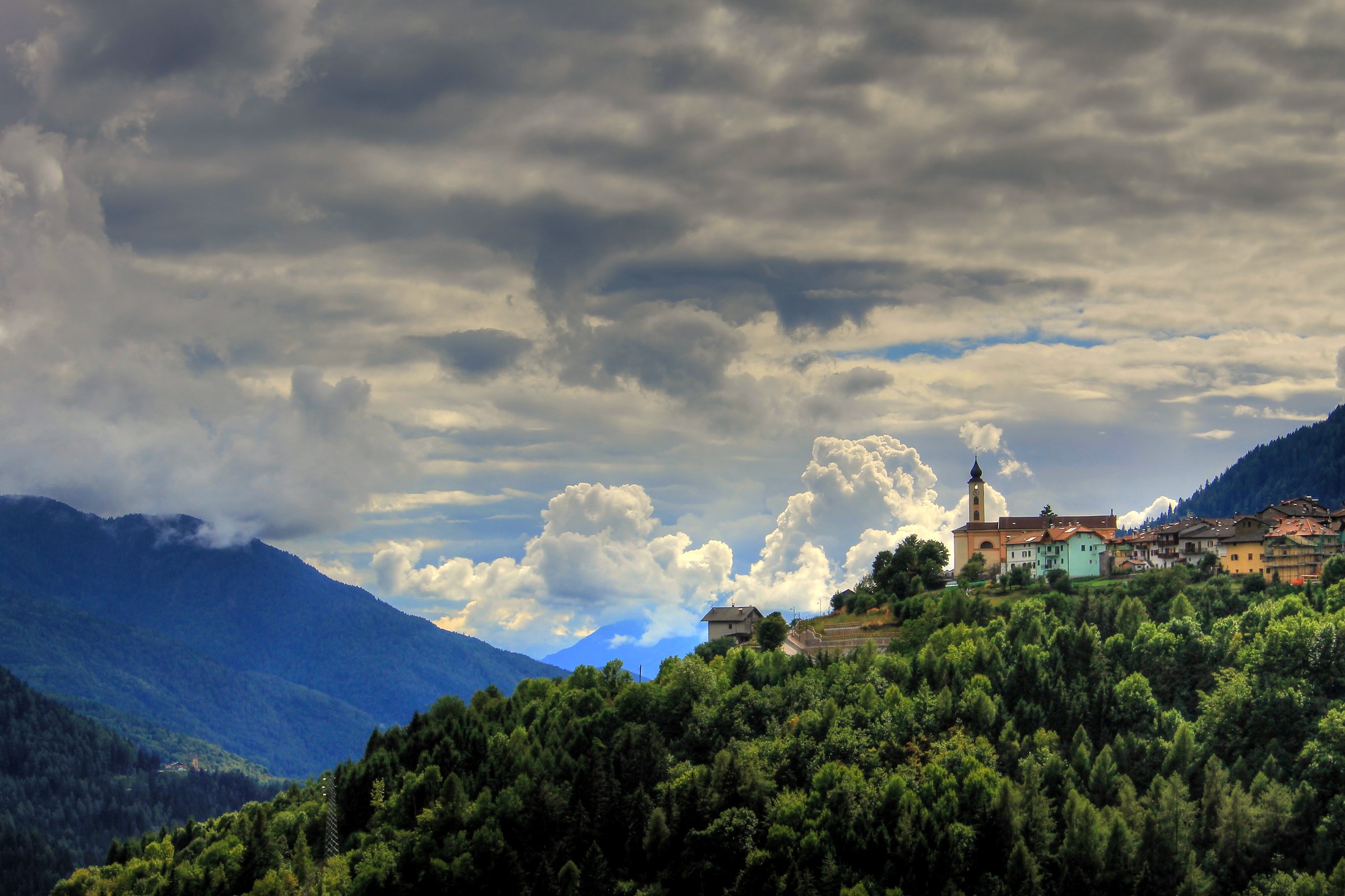 Capriana in the clouds