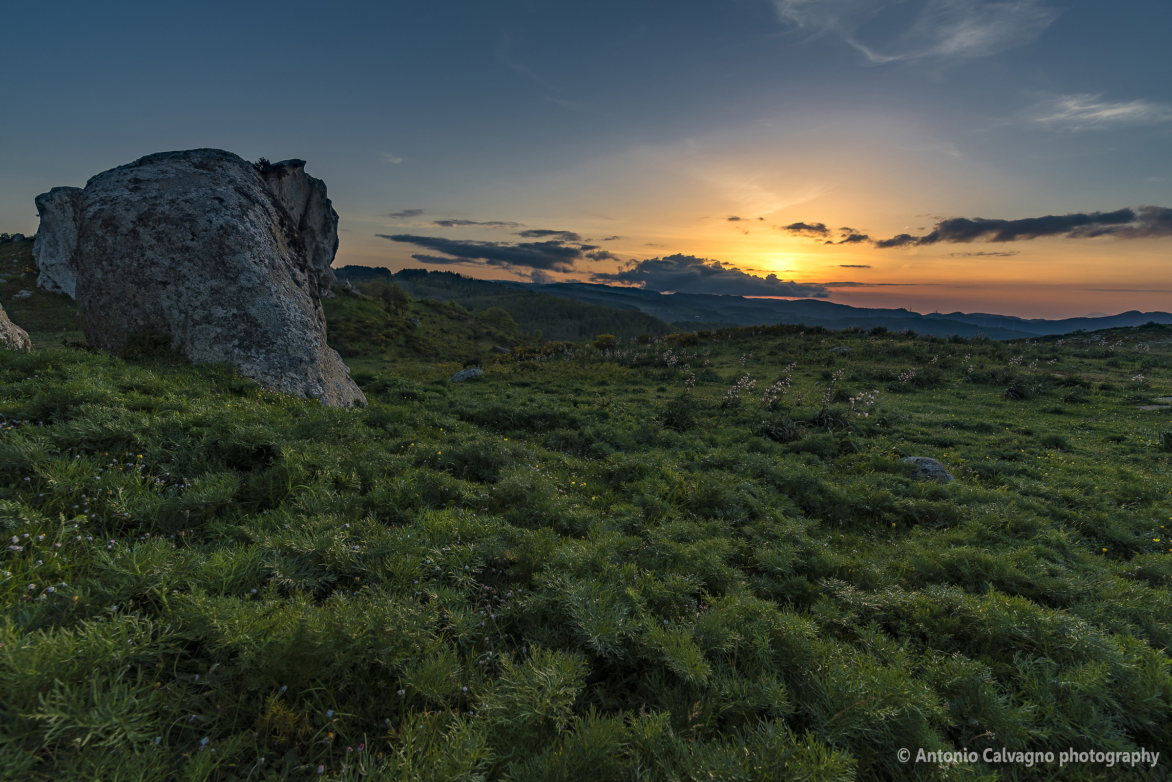Sunset on the Nebrodi