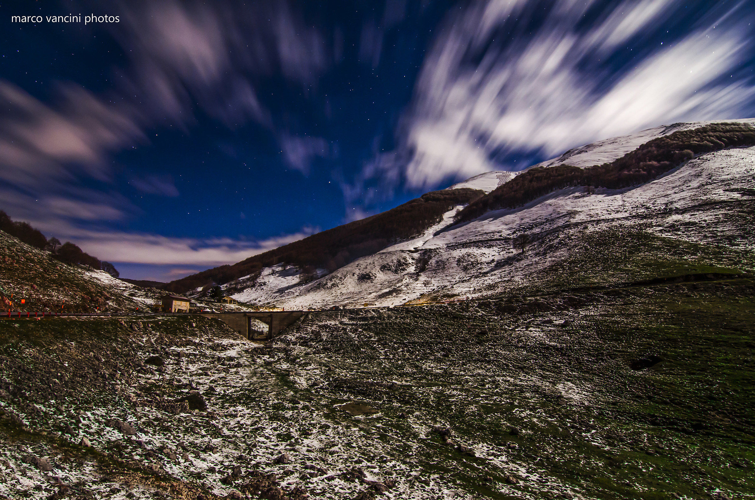 The night in the mountains