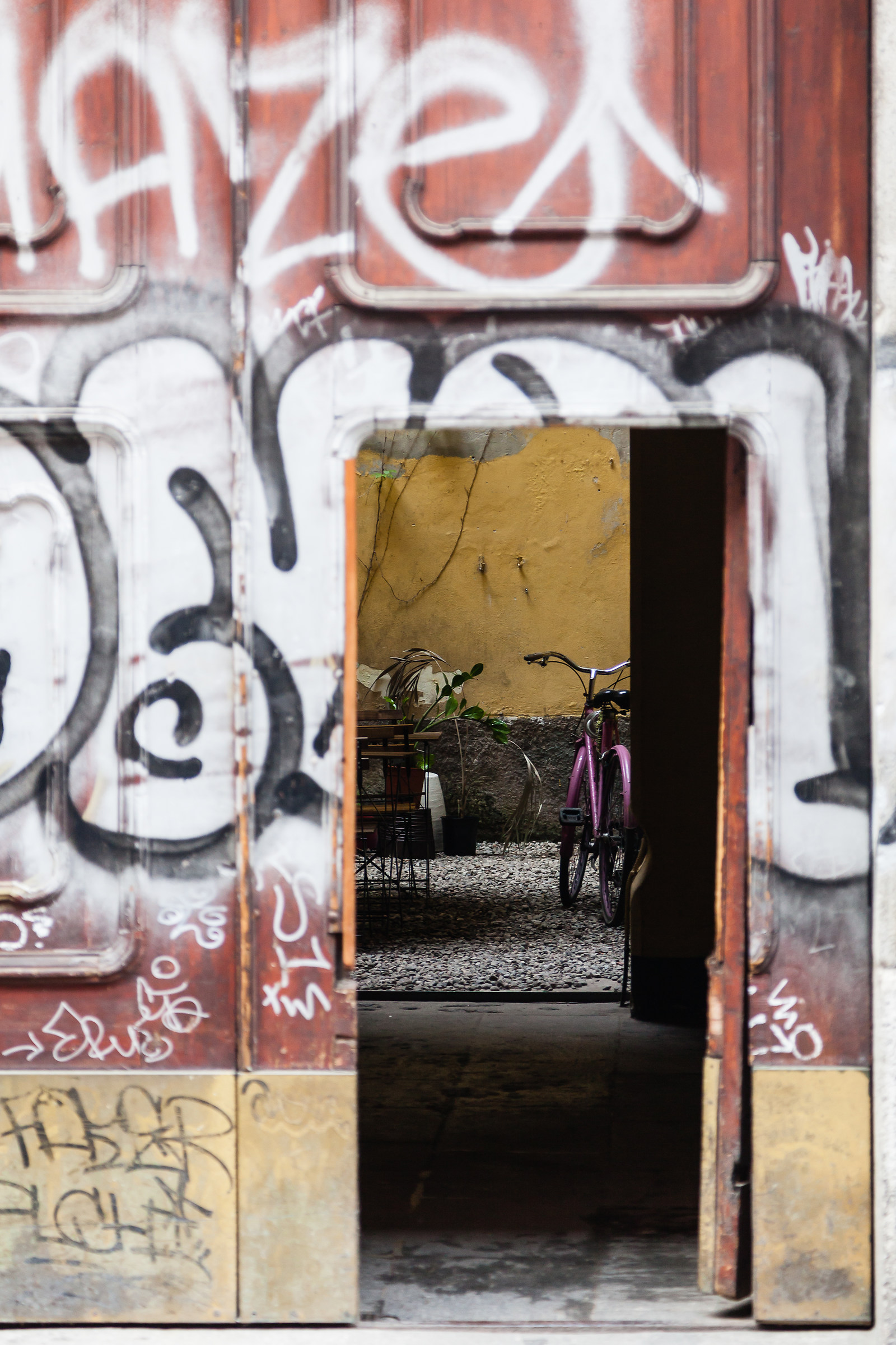 Uno sguardo nel cortile