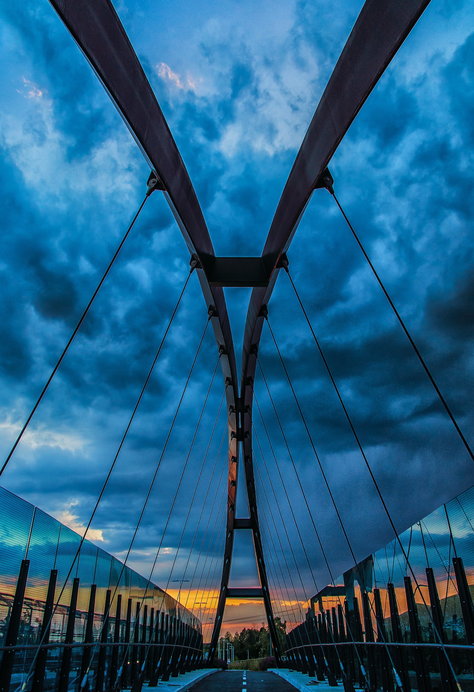 Bridge under the clouds