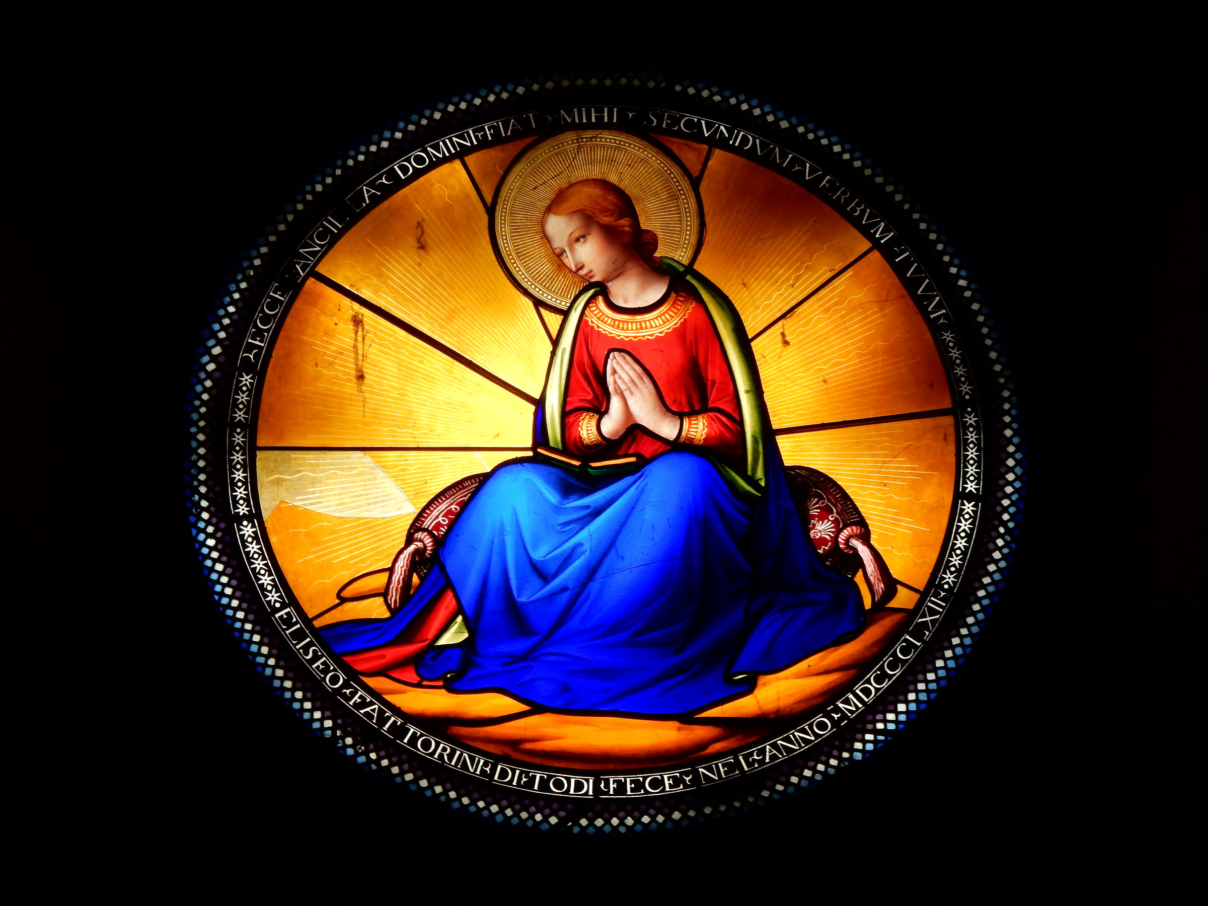 Stained glass - Cathedral of Todi