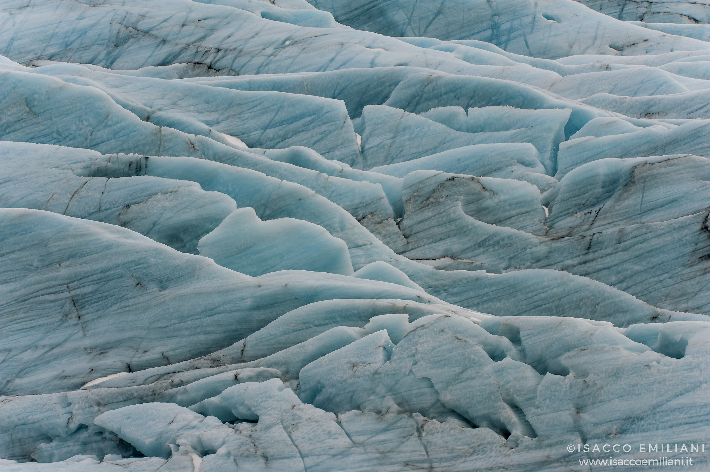 Dettaglio dell'immenso ghiacciaio islandese..