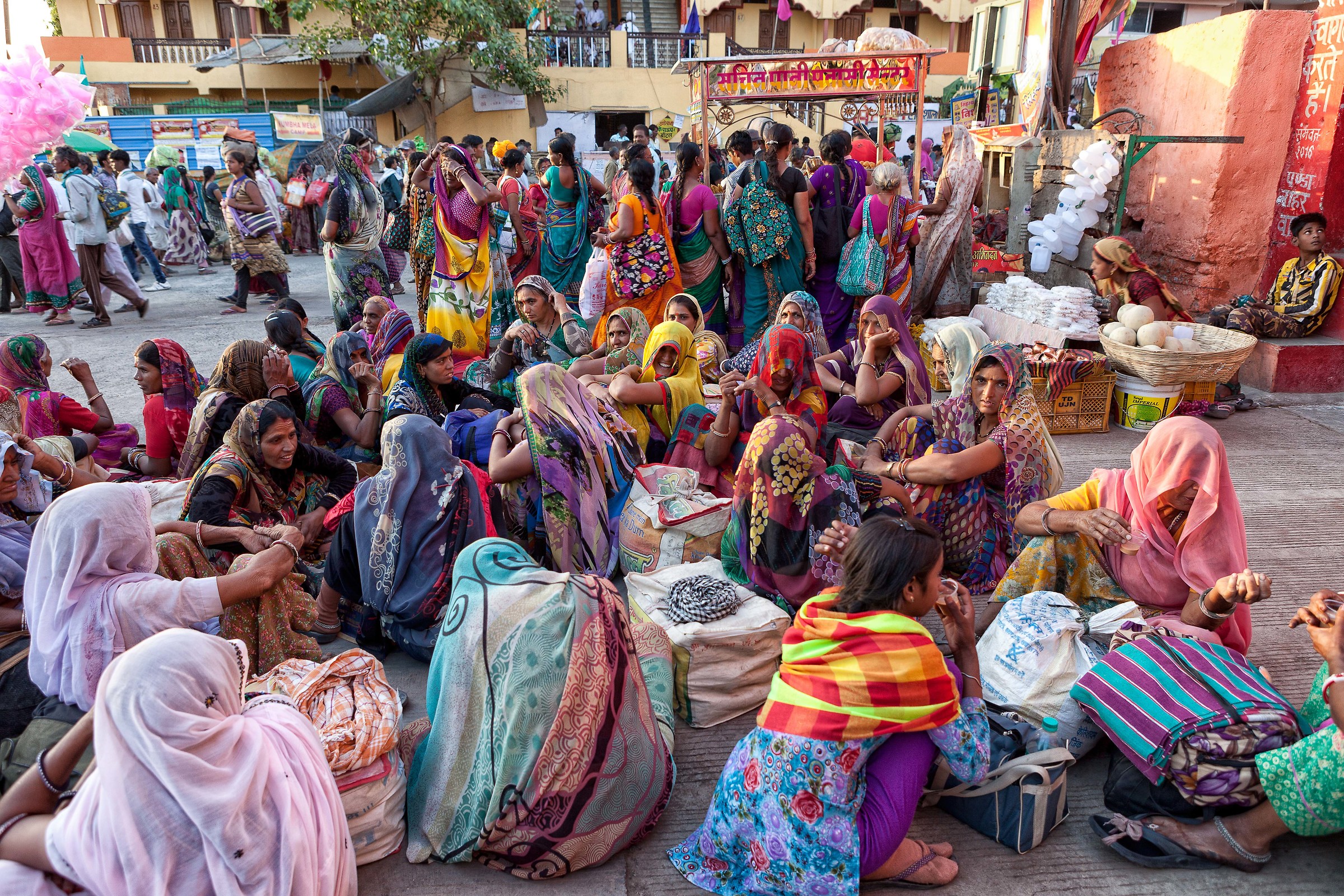 Pellegrini alla Kumbh Mela di Ujjain