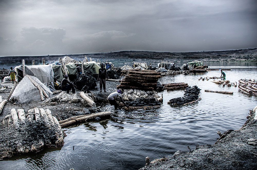 Salt Mine Lake Katwe