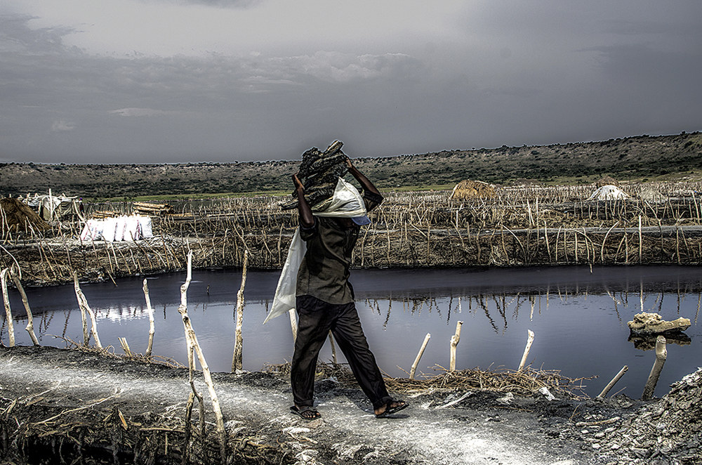 Worker in the Salt Mine of Lake Katwe