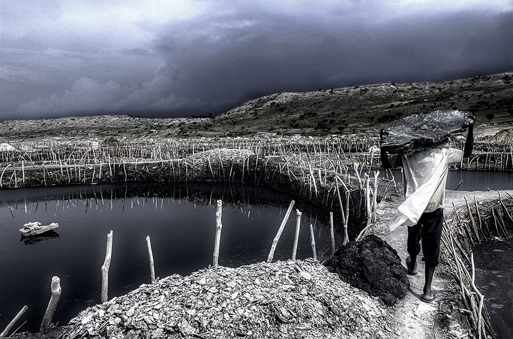 Worker in the Salt Mine of Lake Katwe