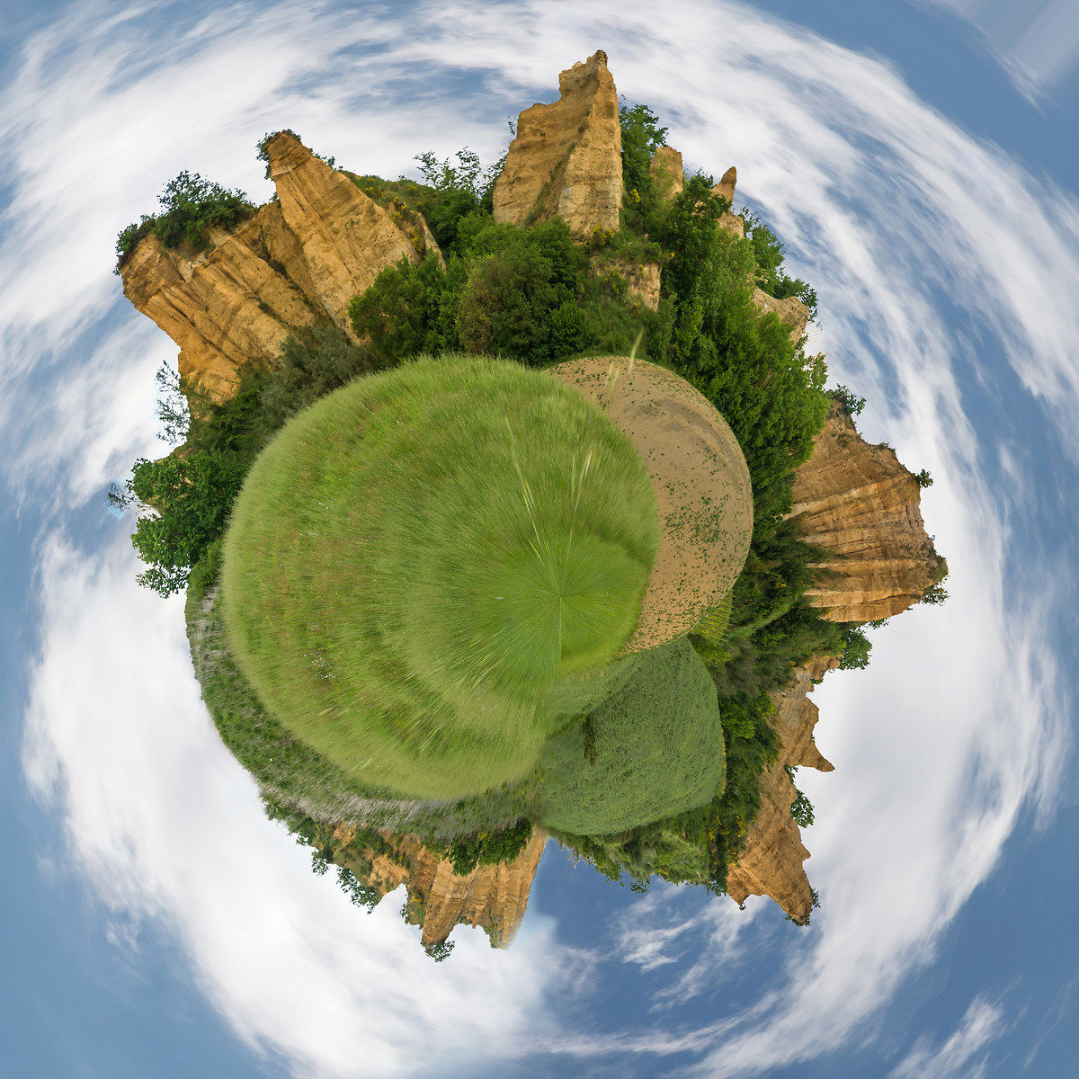 A personal representation of the Balze of Valdarno