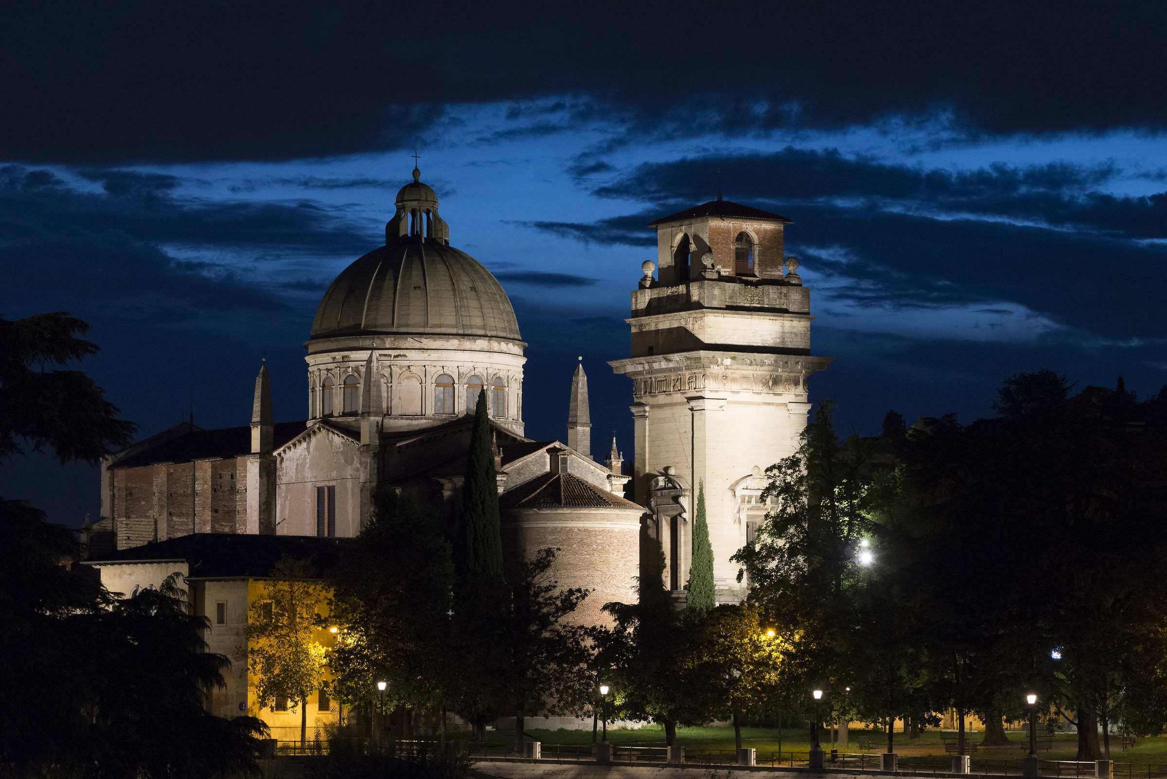 Verona - blue hour in San Giorgio in Braida