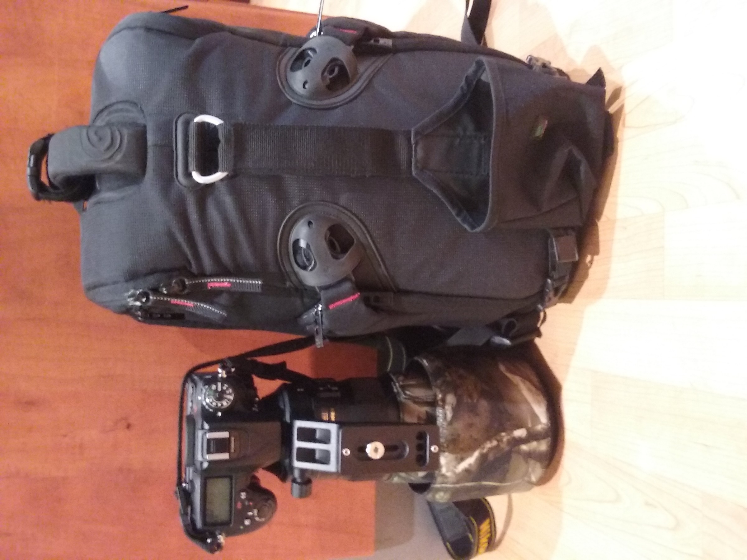 Backpack and Nikkor 200-500mm