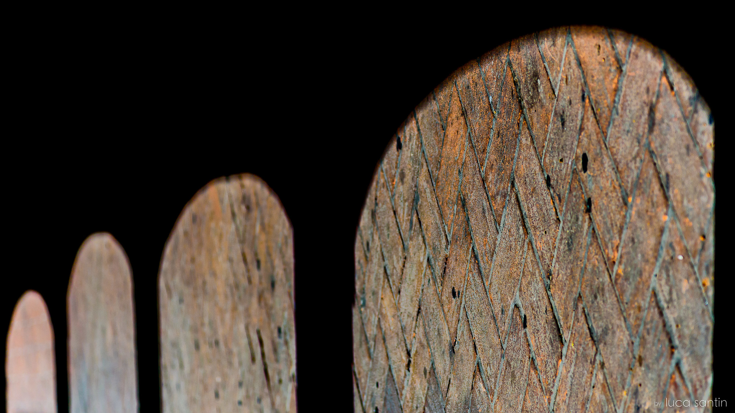 Light doors on the sidewalk