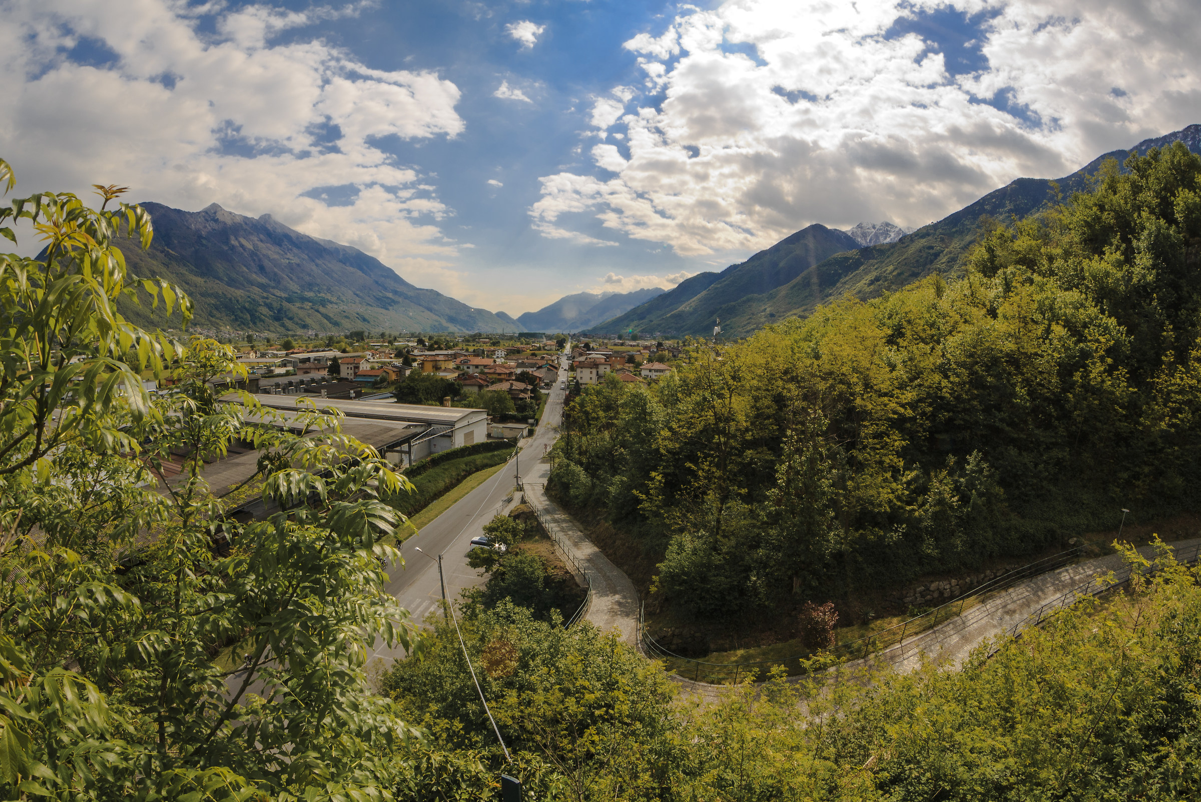 correndo lungo la valtellina