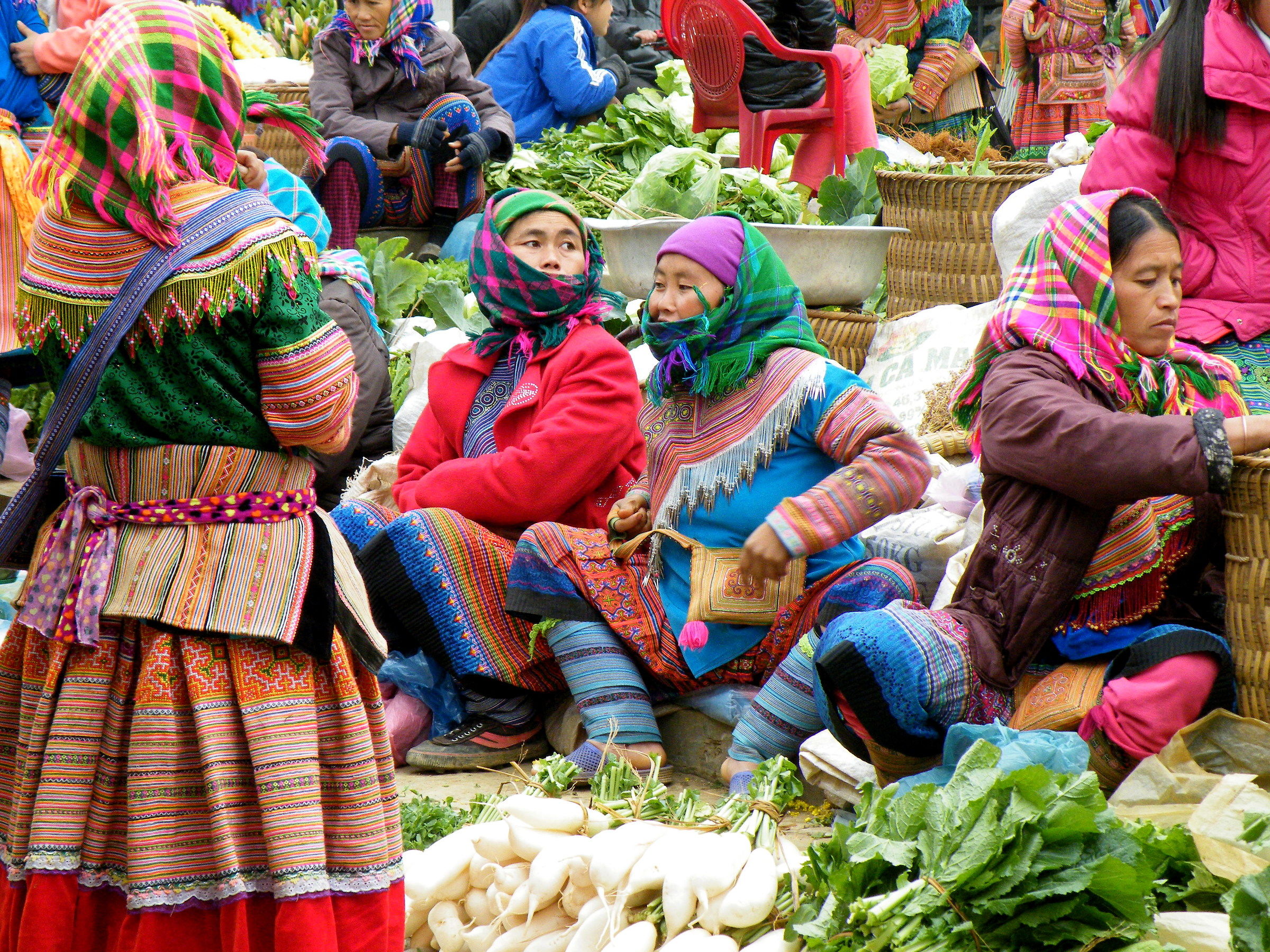 un coloratissimo mercato