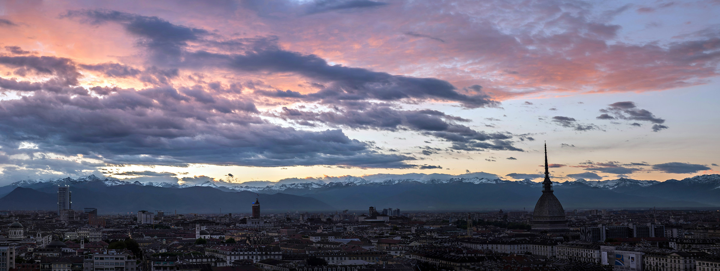Sunset in Turin